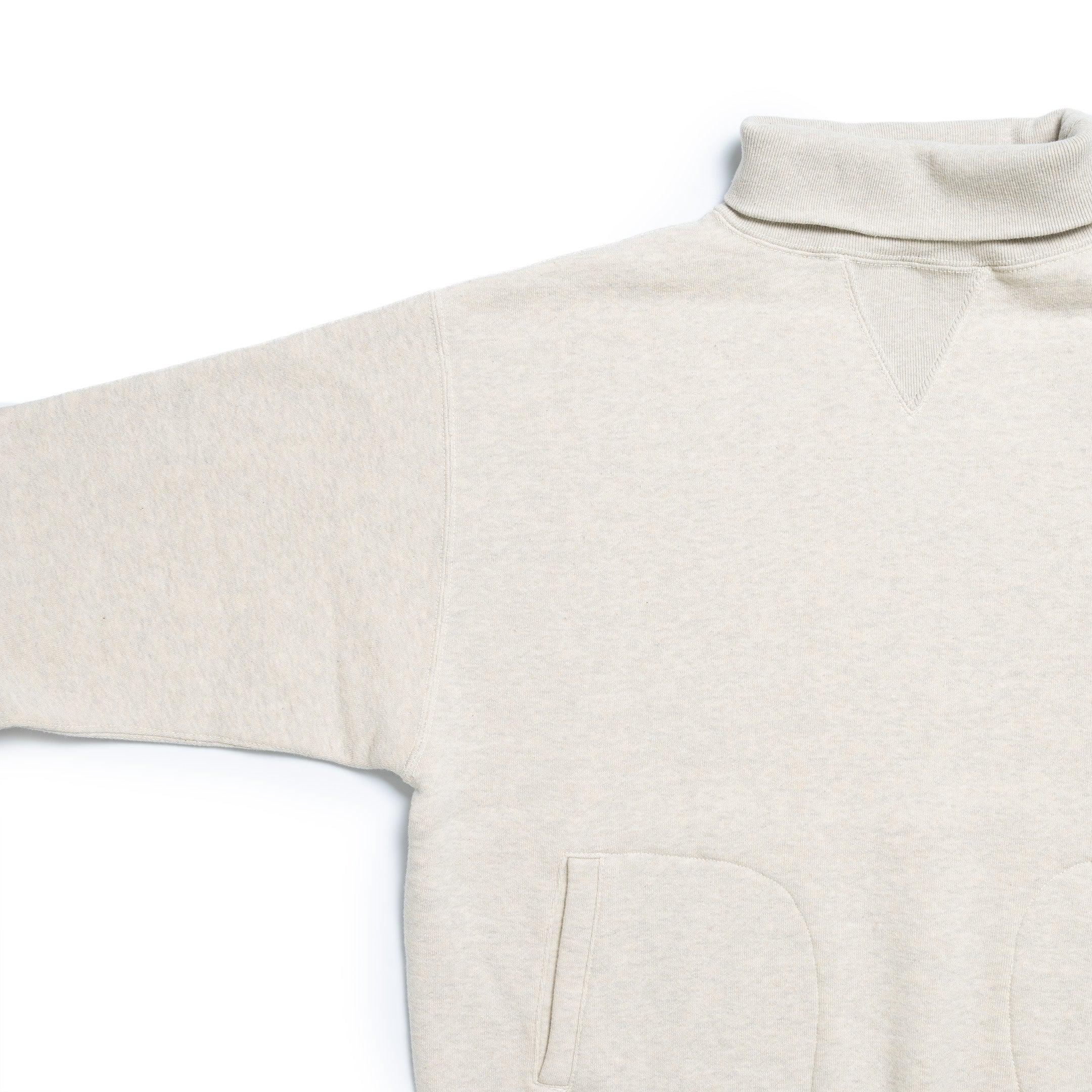 A.G. Spalding & Bros Turtle Neck Training Sweatshirt Oatmeal-Sweatshirt-Clutch Cafe