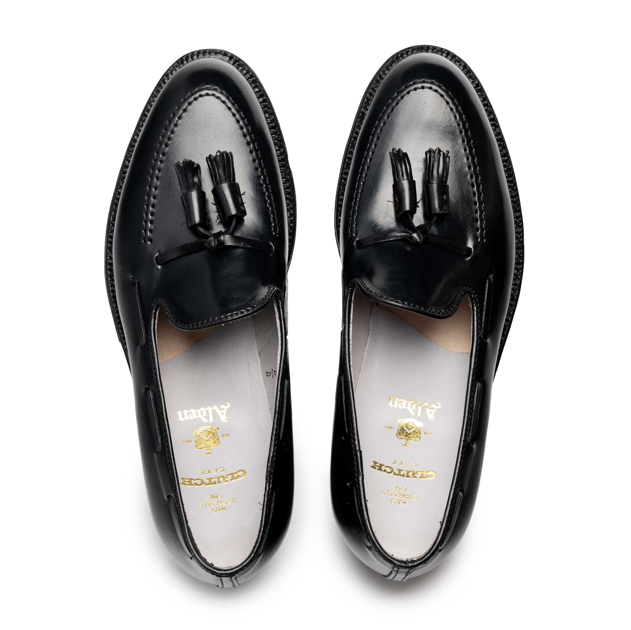 Alden Black Shell Cordovan Tassel Moccasin Loafer 664-Shoes-Clutch Cafe