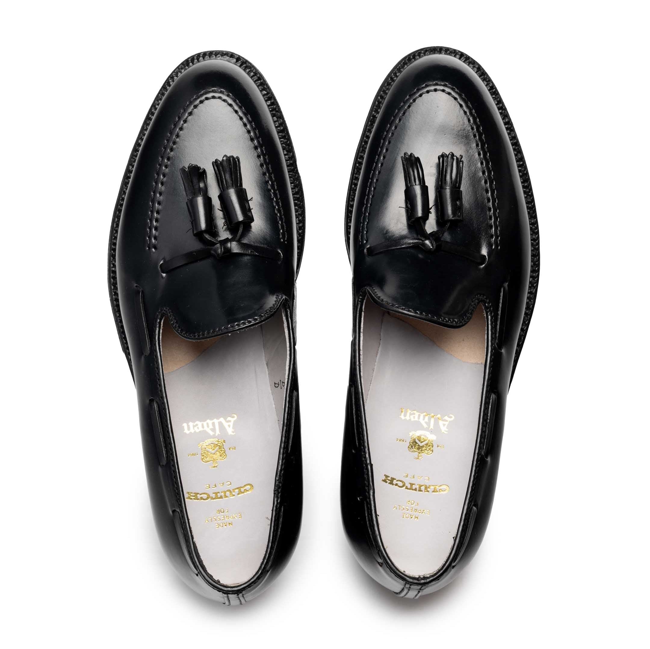 Alden Black Shell Cordovan Tassel Moccasin Loafer 664-Shoes-Clutch Cafe