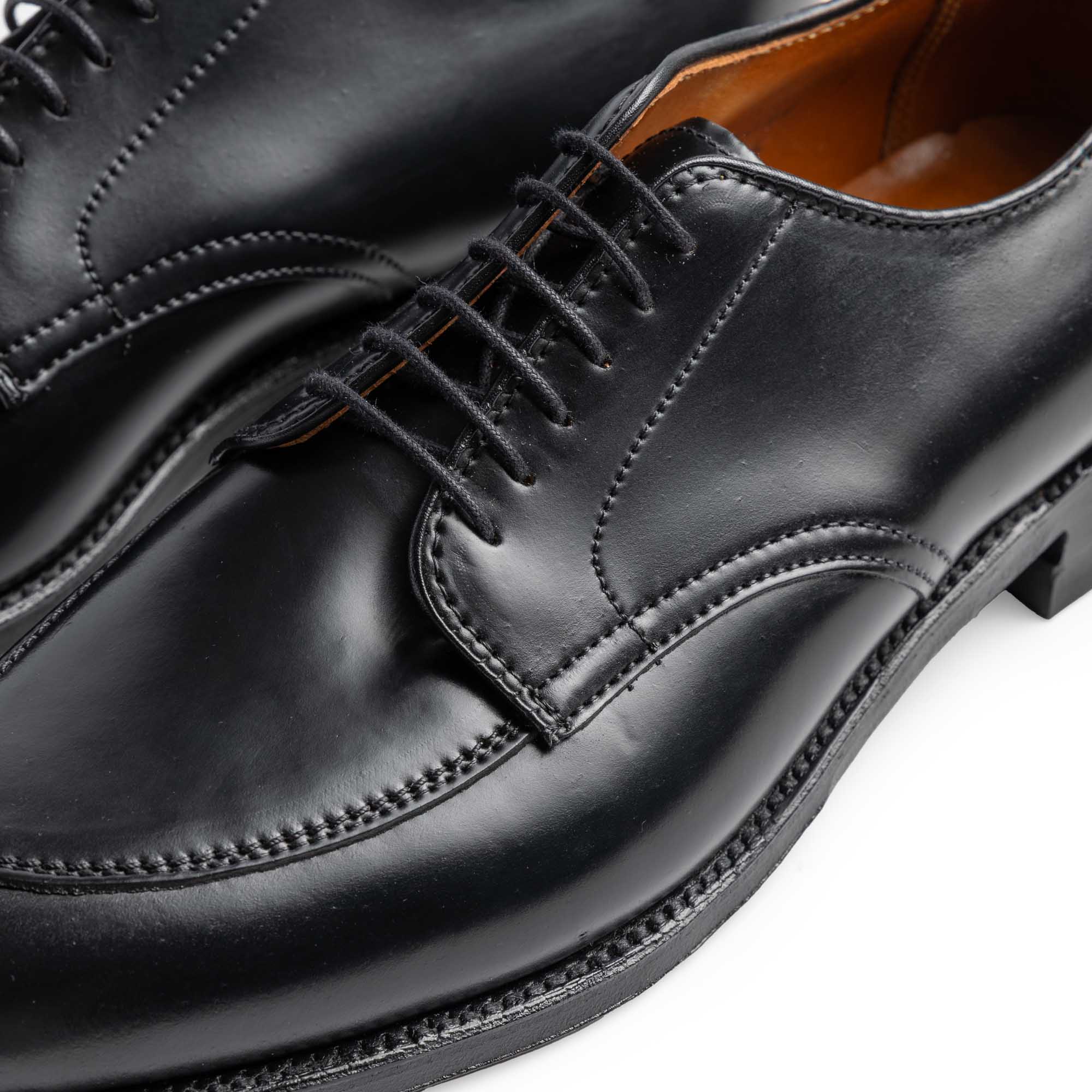 Alden x Clutch Cafe V-Tip Blucher Black Cordovan A0606-Shoes-Clutch Cafe