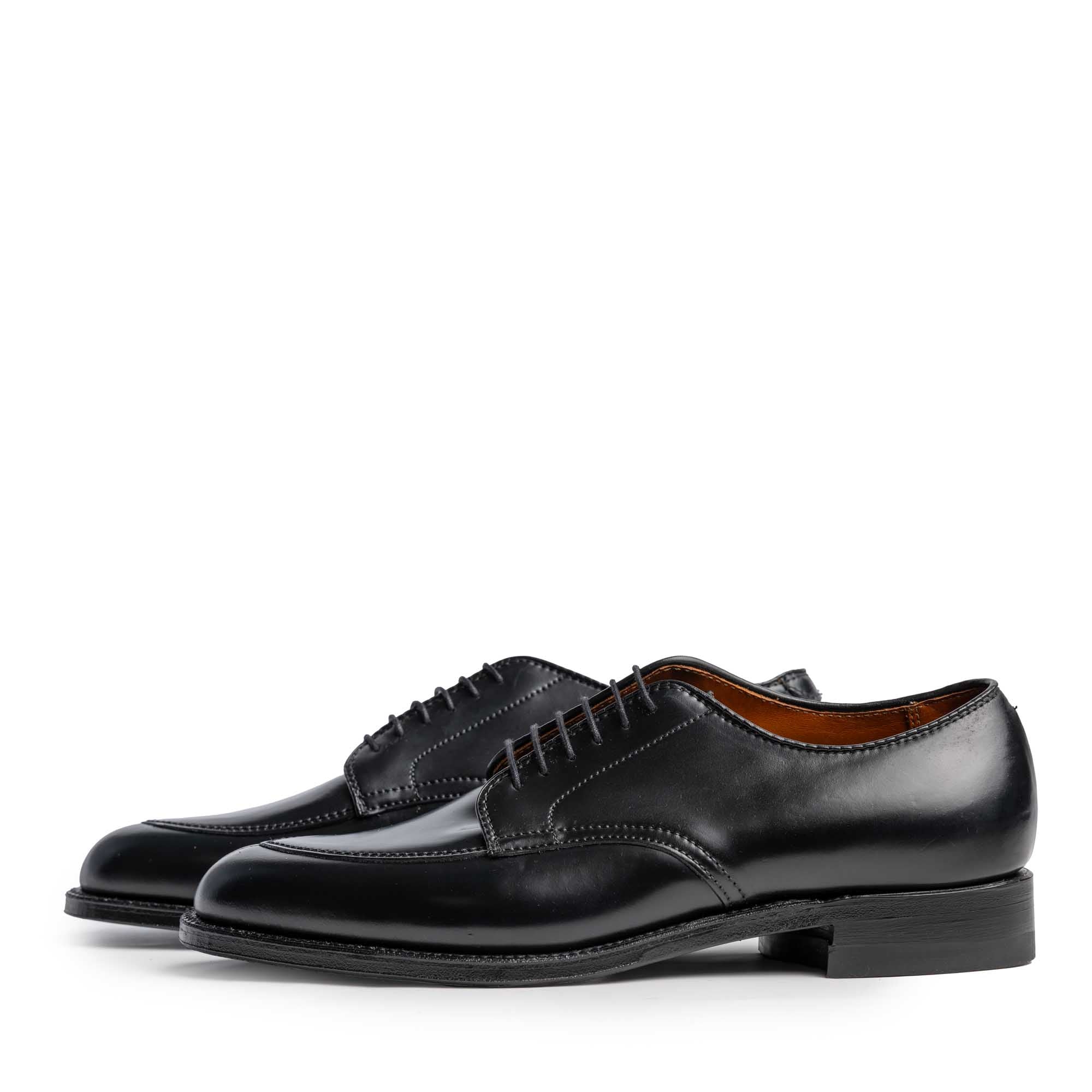 Alden x Clutch Cafe V-Tip Blucher Black Cordovan A0606-Shoes-Clutch Cafe