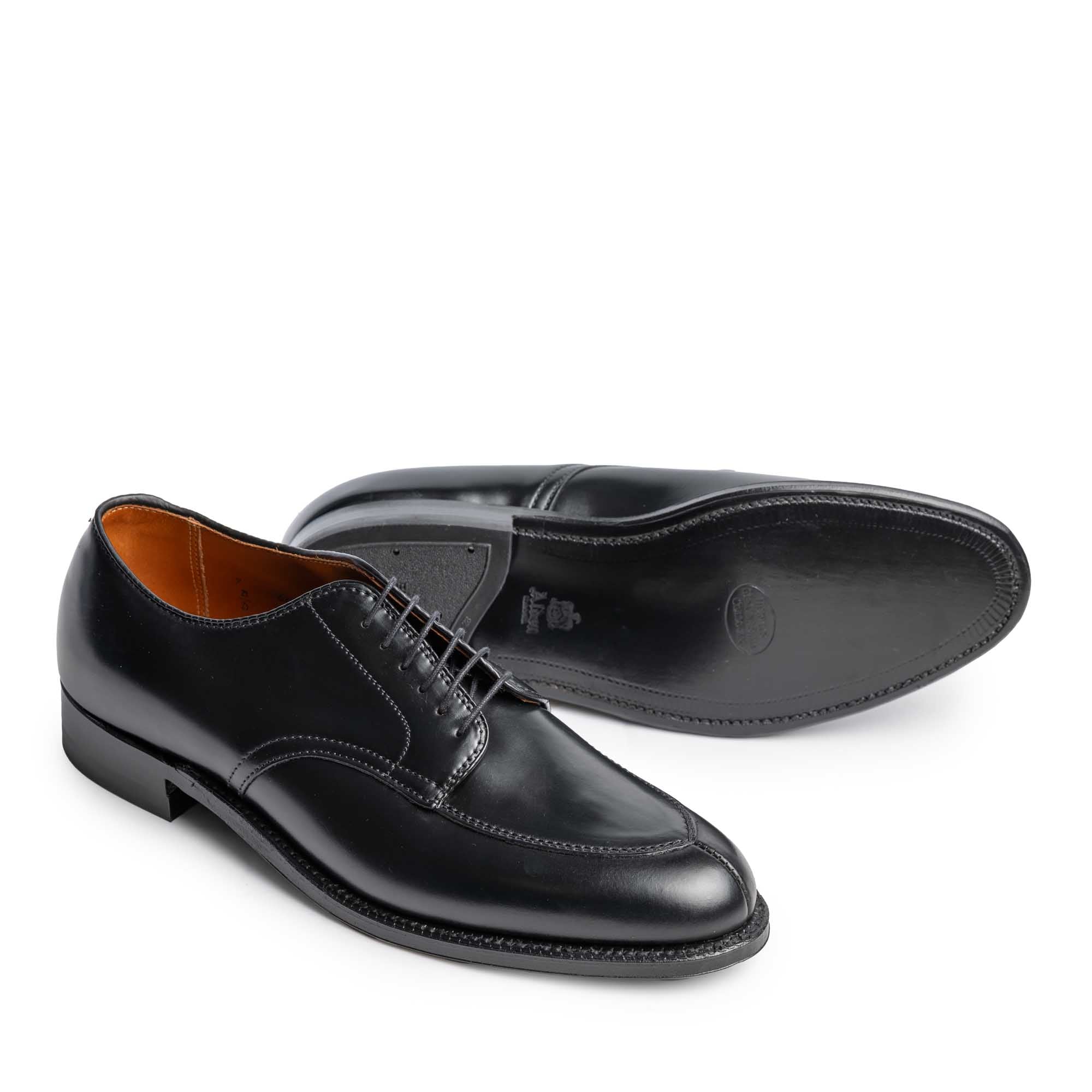 Alden x Clutch Cafe V-Tip Blucher Black Cordovan A0606-Shoes-Clutch Cafe