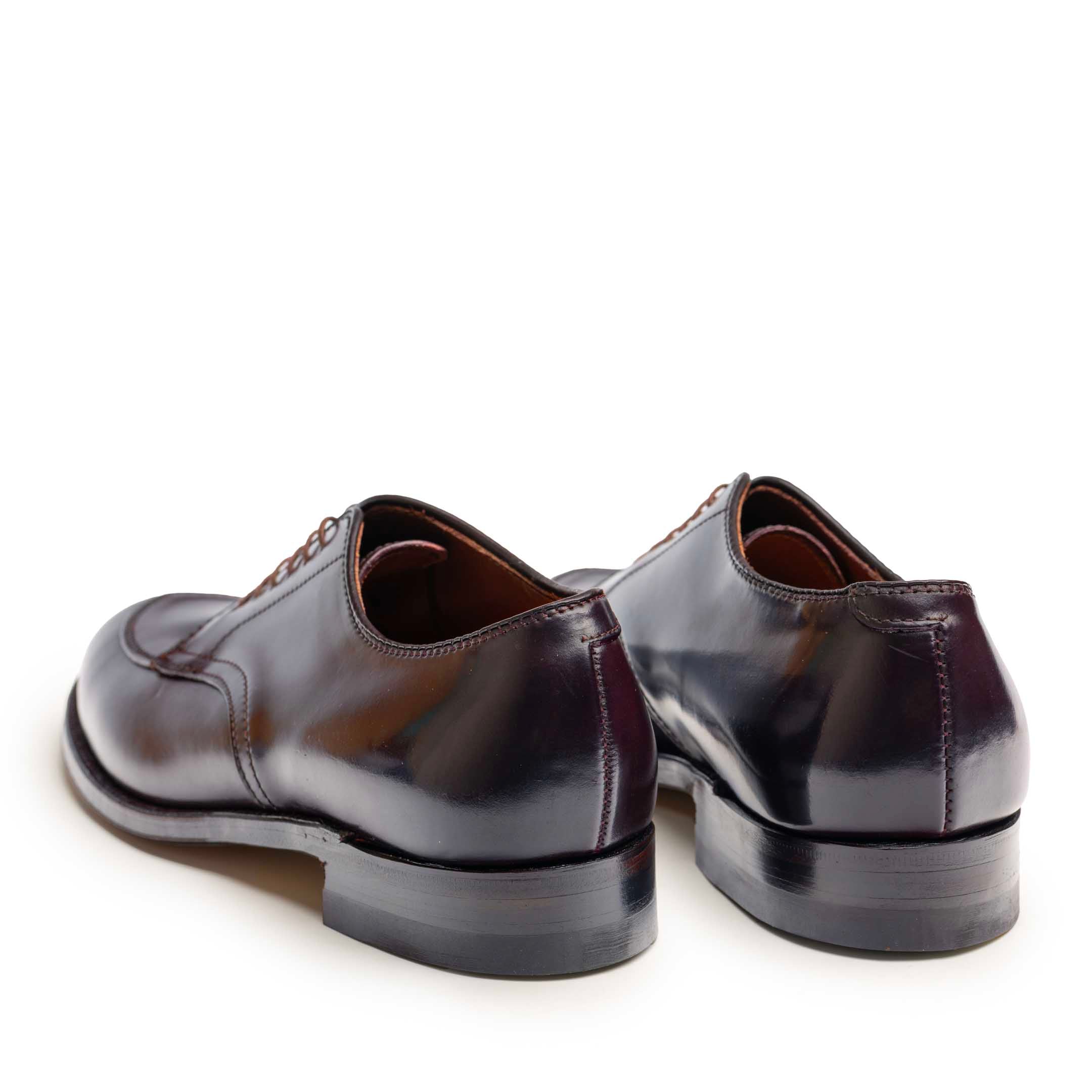 Alden x Clutch Cafe V-Tip Blucher Colour #8 Cordovan A0607-Shoes-Clutch Cafe