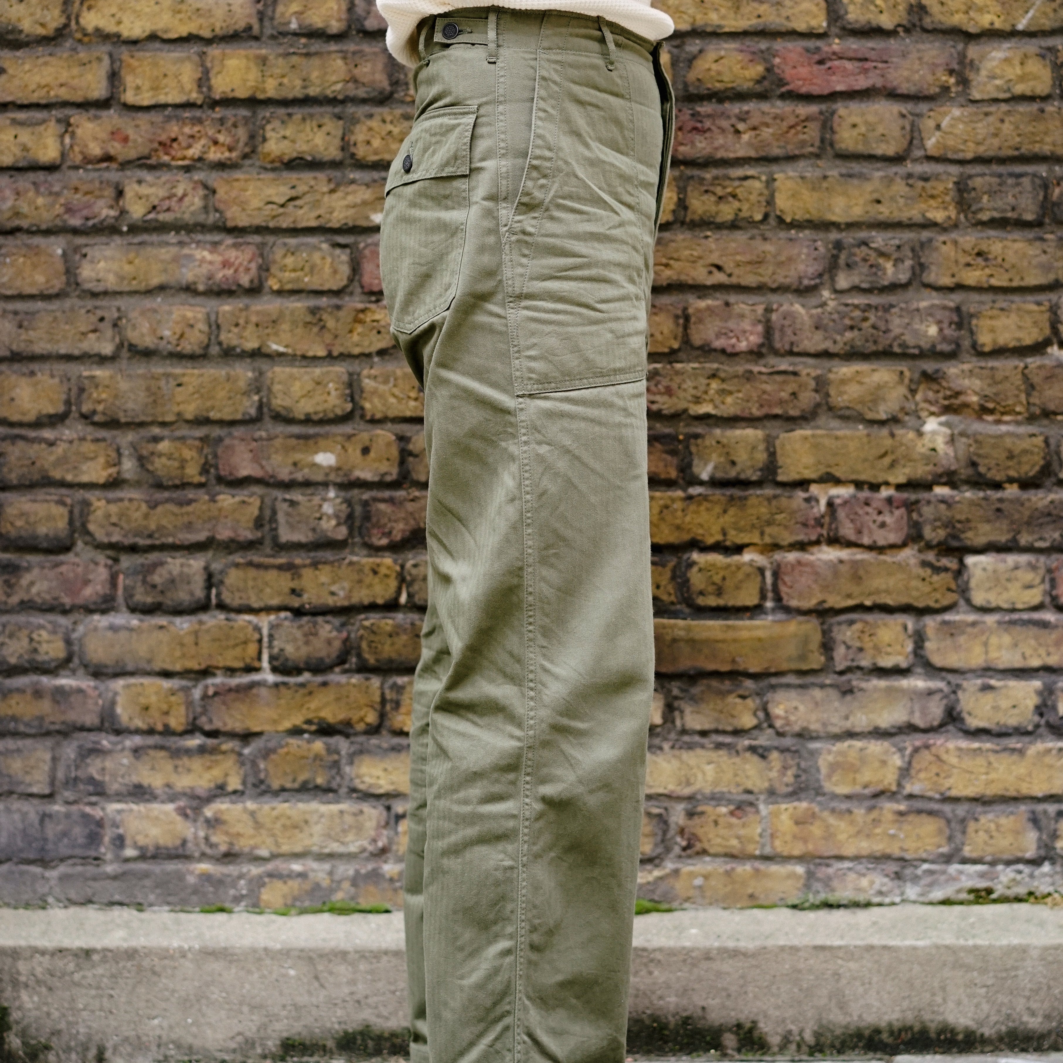 Allevol Baker Pants Olive-Trousers-Clutch Cafe