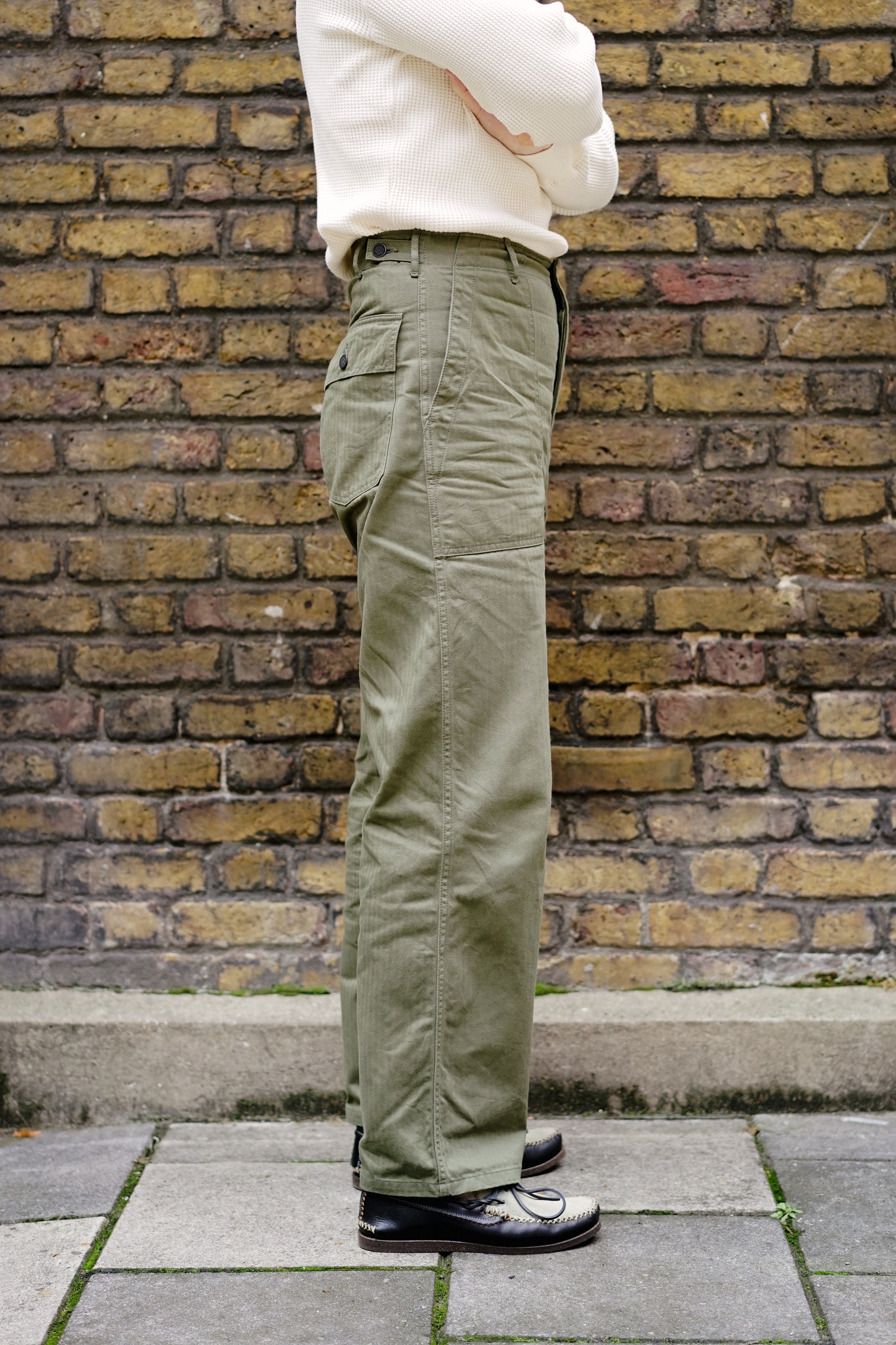 Allevol Baker Pants Olive-Trousers-Clutch Cafe