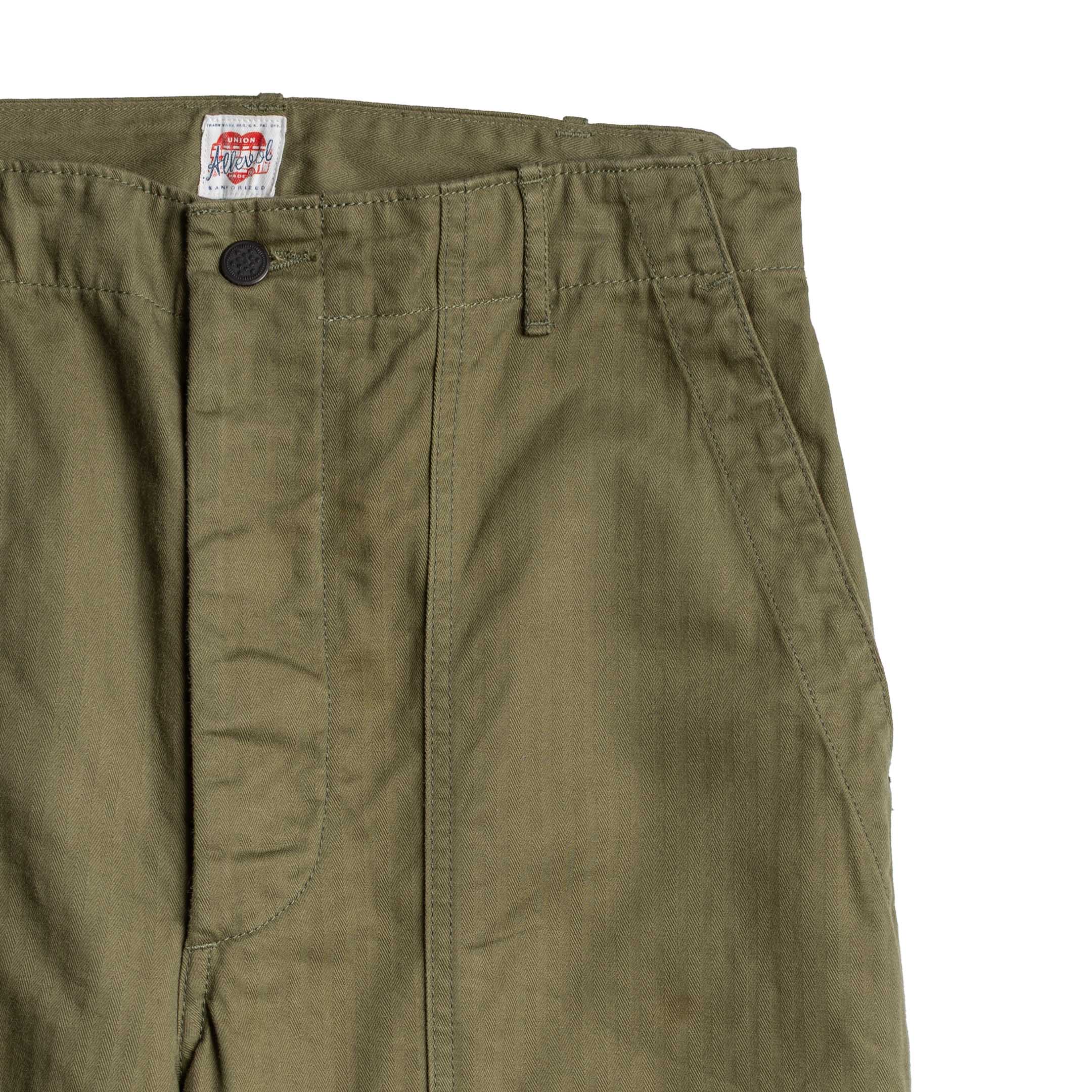 Allevol Baker Pants Olive-Trousers-Clutch Cafe