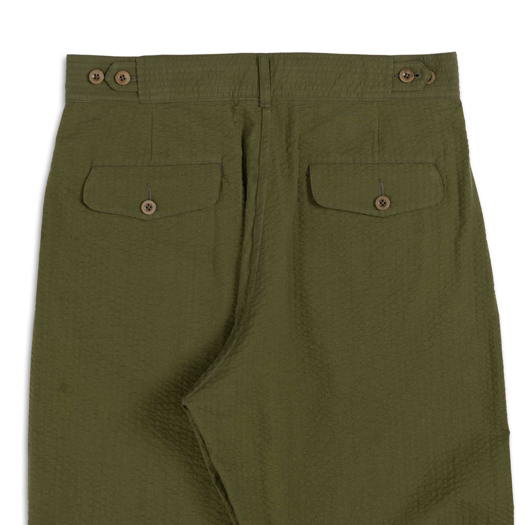 Allevol Brunel Seersucker Green-Trousers-Clutch Cafe