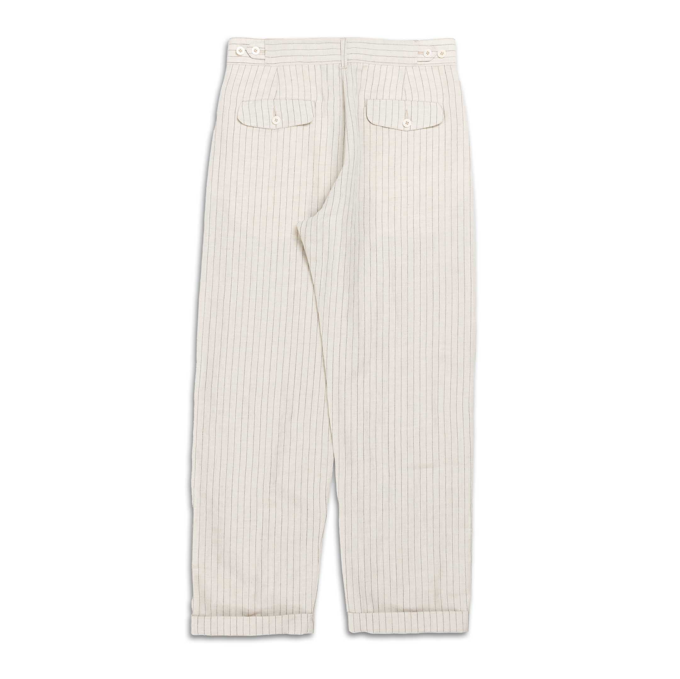 Allevol Brunel Stripe-Trousers-Clutch Cafe