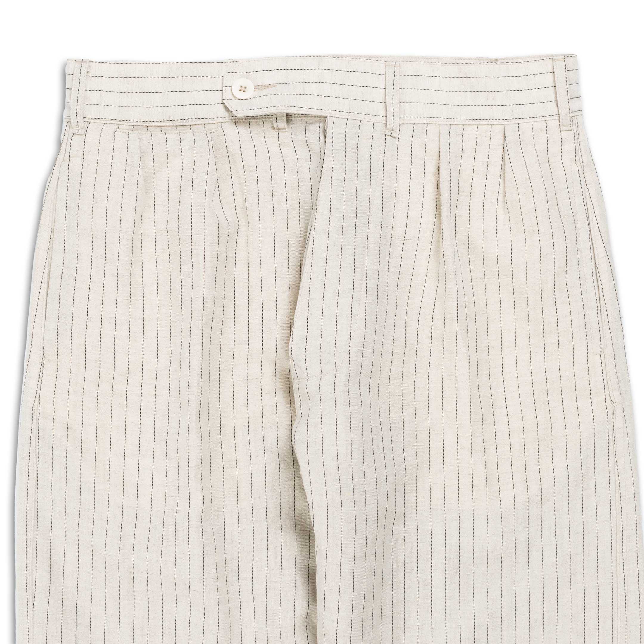 Allevol Brunel Stripe-Trousers-Clutch Cafe