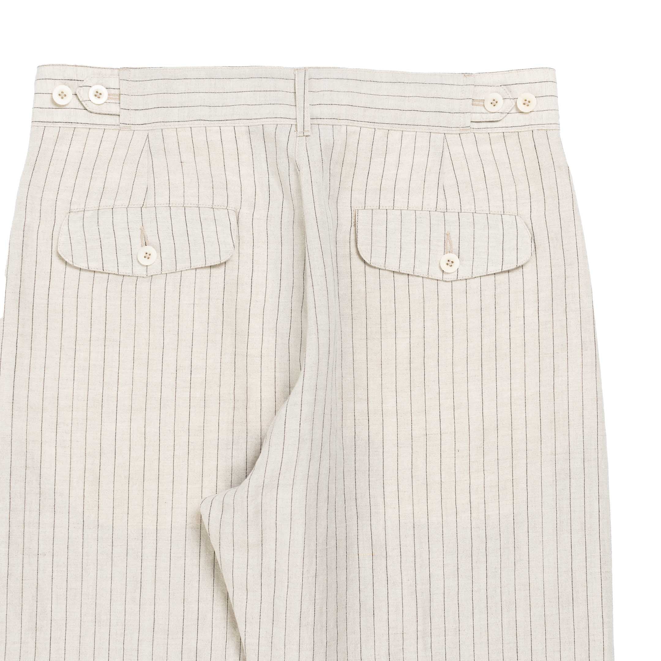 Allevol Brunel Stripe-Trousers-Clutch Cafe