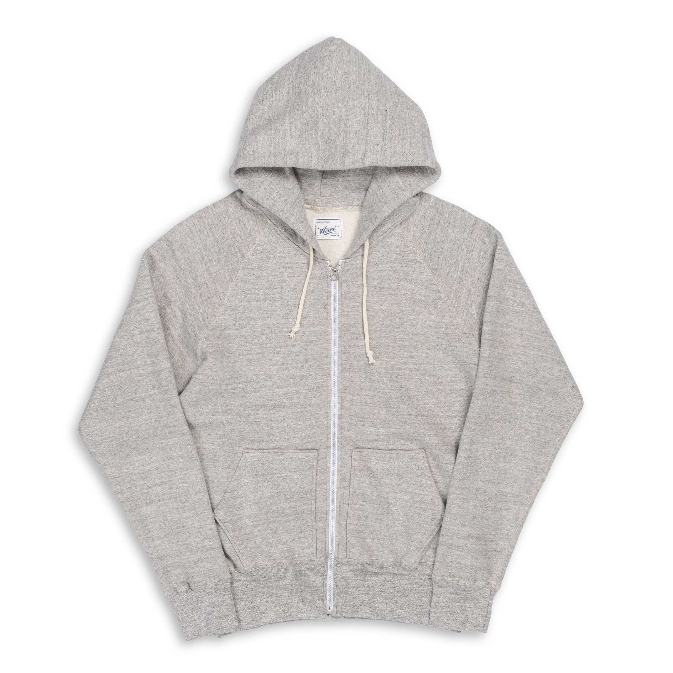Allevol Easy 'Full Zip' Hooded Sweatshirt Light Grey-Hooded Sweatshirt-Clutch Cafe