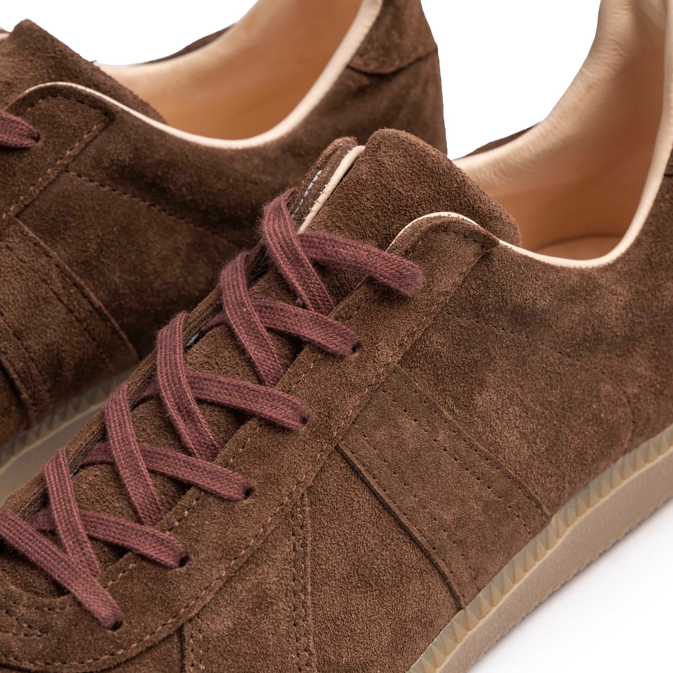 Allevol German Army Trainer (GAT) Sneaker Brown Suede-Sneaker-Clutch Cafe