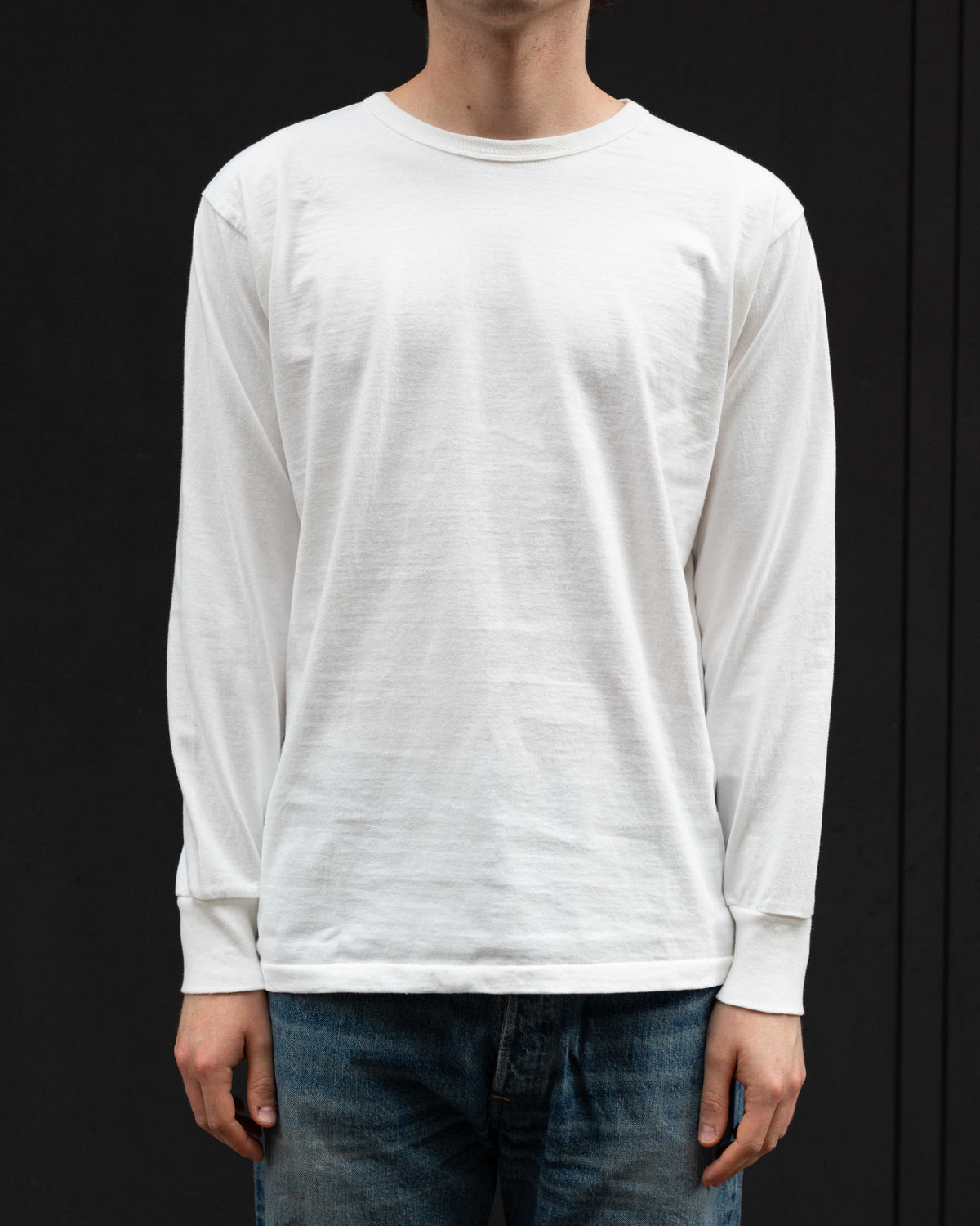 Allevol Heavy Duty Crew Neck L/S T-Shirt Grey-T-Shirt-Clutch Cafe