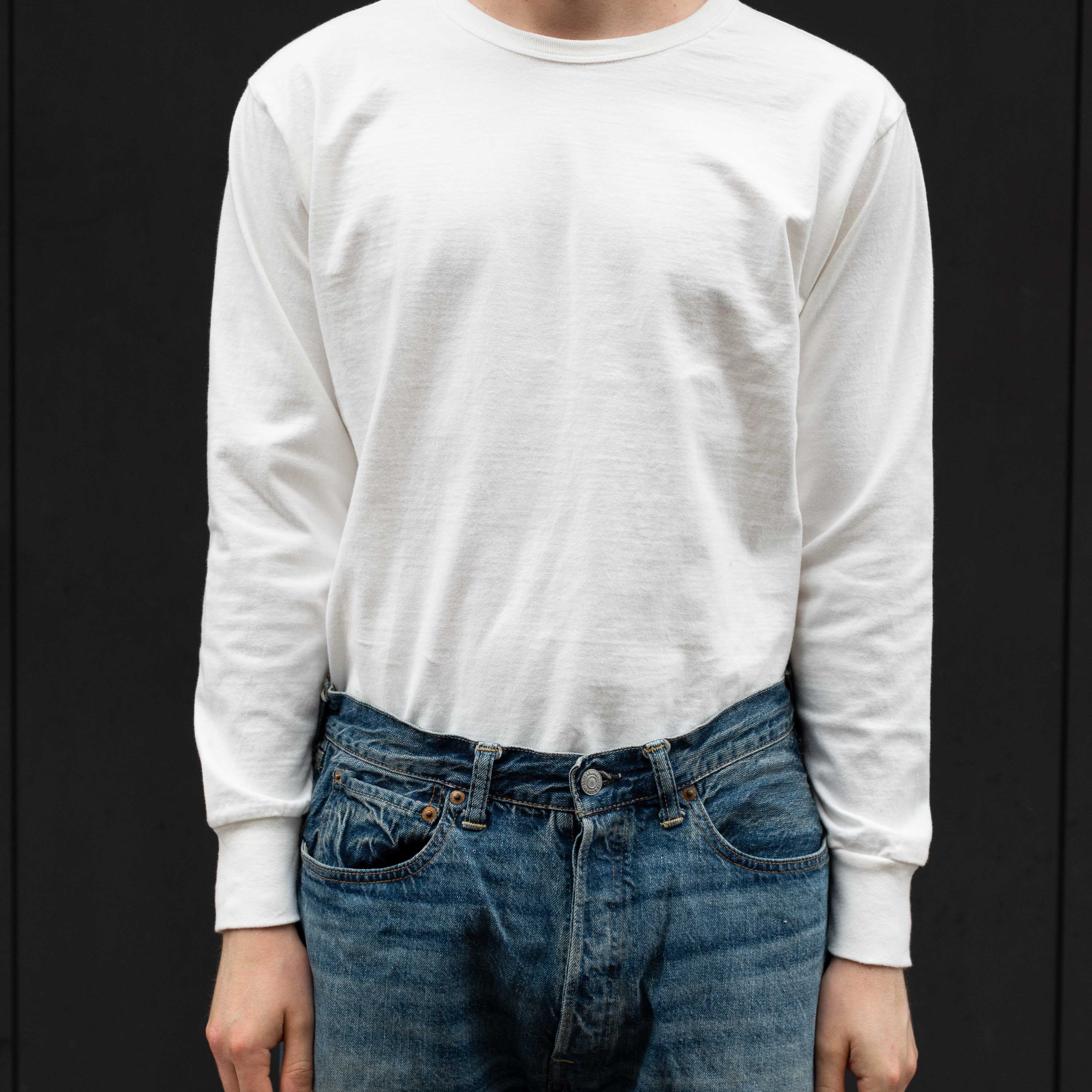 Allevol Heavy Duty Crew Neck L/S T-Shirt Grey-T-Shirt-Clutch Cafe