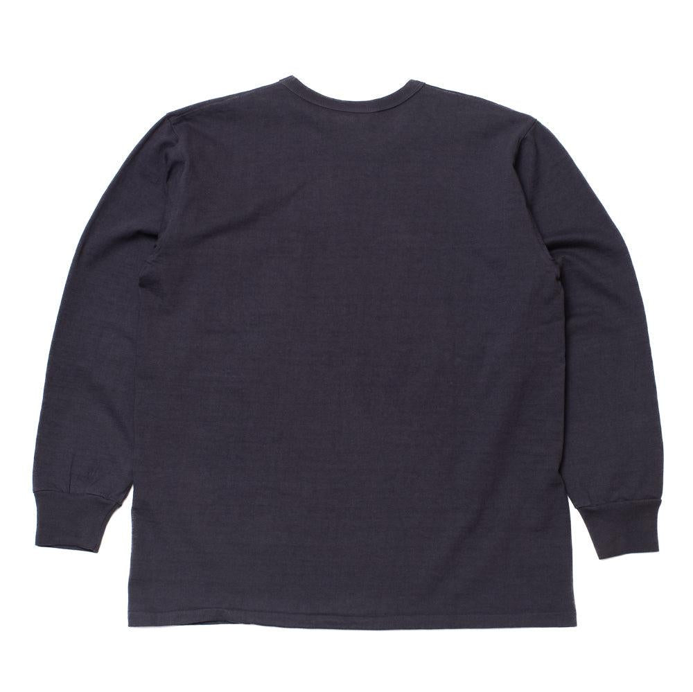 Allevol Heavy Duty Crew Neck L/S T-Shirt Navy-T-Shirt-Clutch Cafe