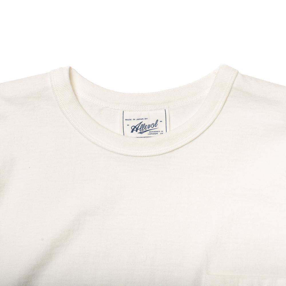 Allevol Heavy Duty Crew Neck L/S T-Shirt White-T-Shirt-Clutch Cafe
