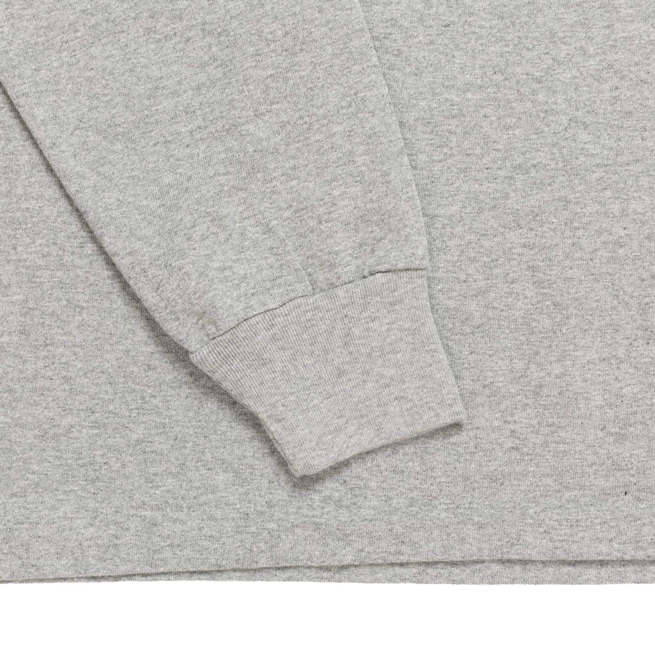 Allevol Heavy Duty Crew Neck Square Pocket L/S T-shirt Grey-T-Shirt-Clutch Cafe