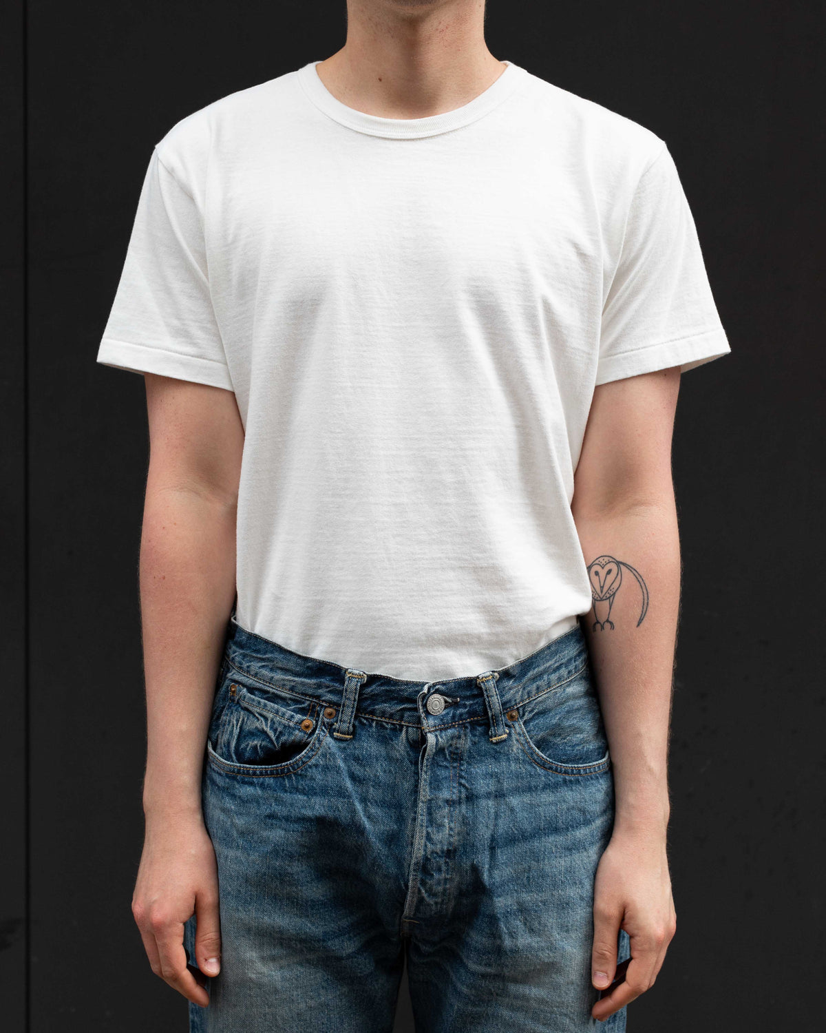 Allevol Heavy Duty Crew Neck T-Shirt Grey Melange-T-Shirt-Clutch Cafe