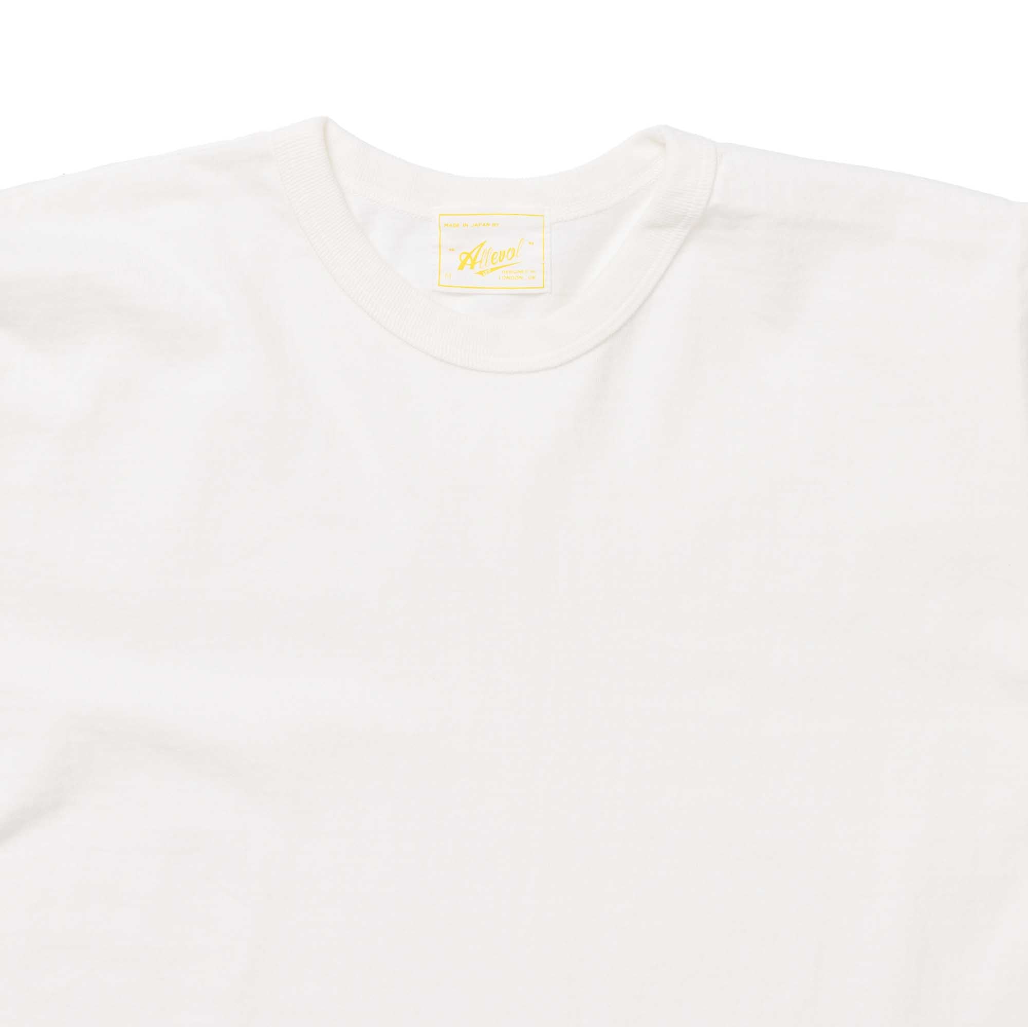 Allevol Heavy Duty Crew Neck T-shirt Cropped White-T-shirt-Clutch Cafe