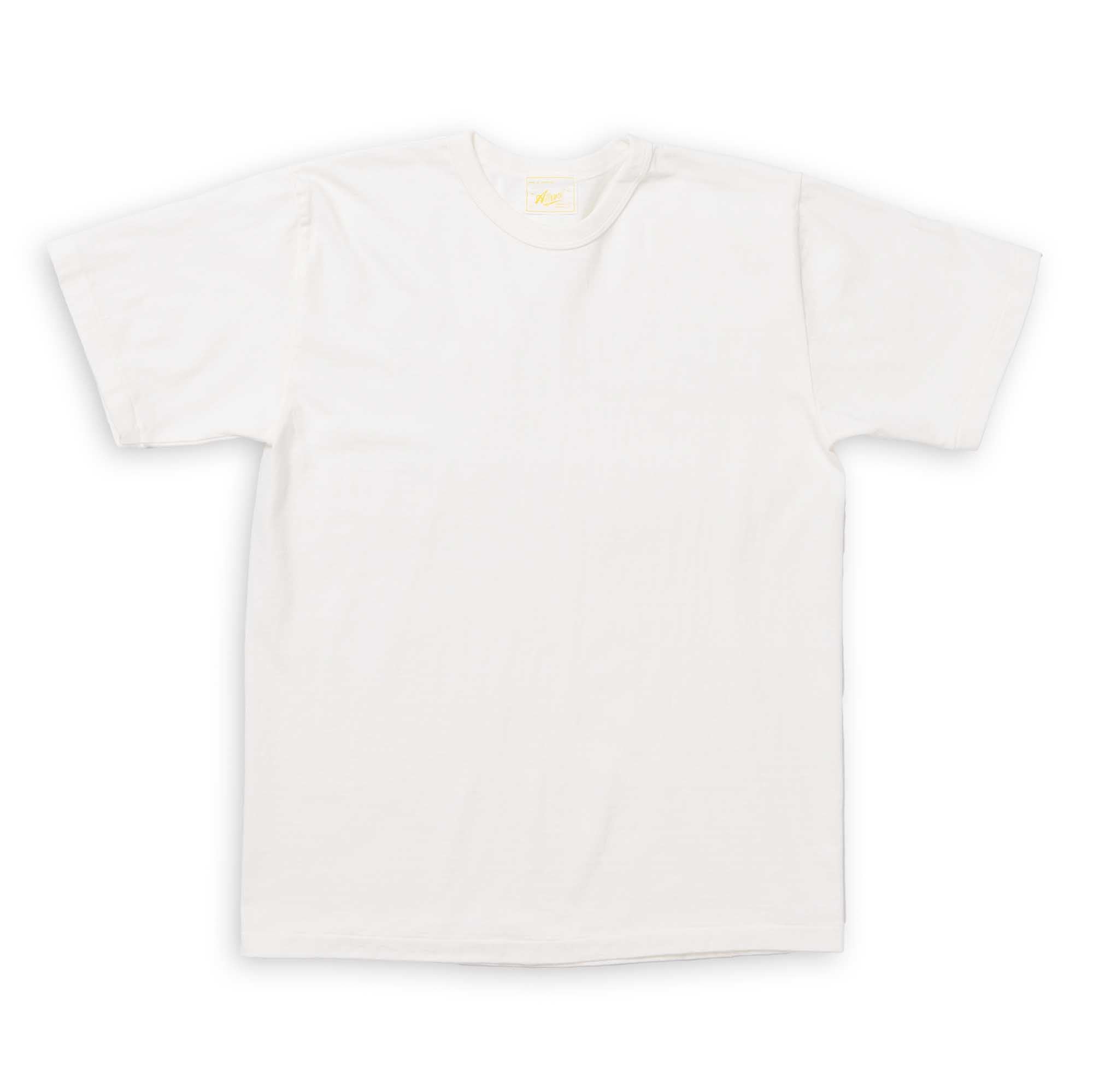 Allevol Heavy Duty Crew Neck T-shirt Cropped White-T-shirt-Clutch Cafe
