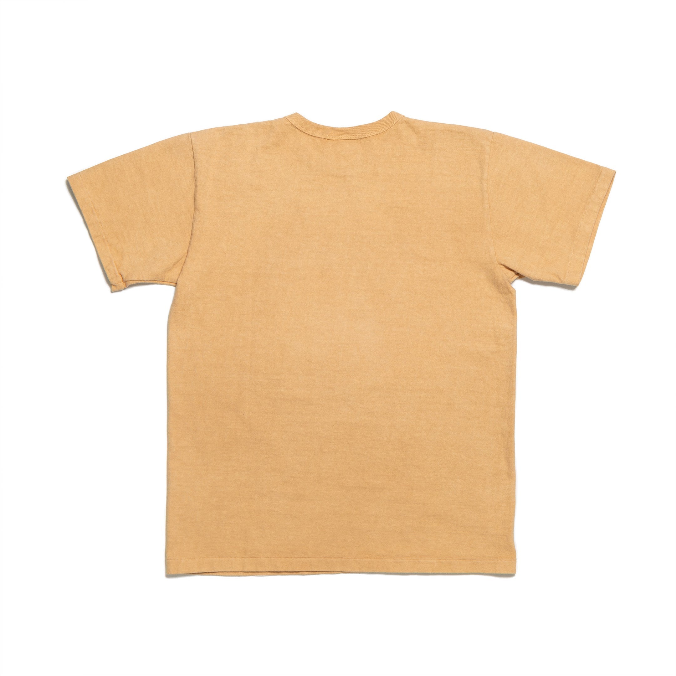 Allevol Heavy Duty Crew Neck T-shirt Hand Dyed Orange-T-Shirt-Clutch Cafe