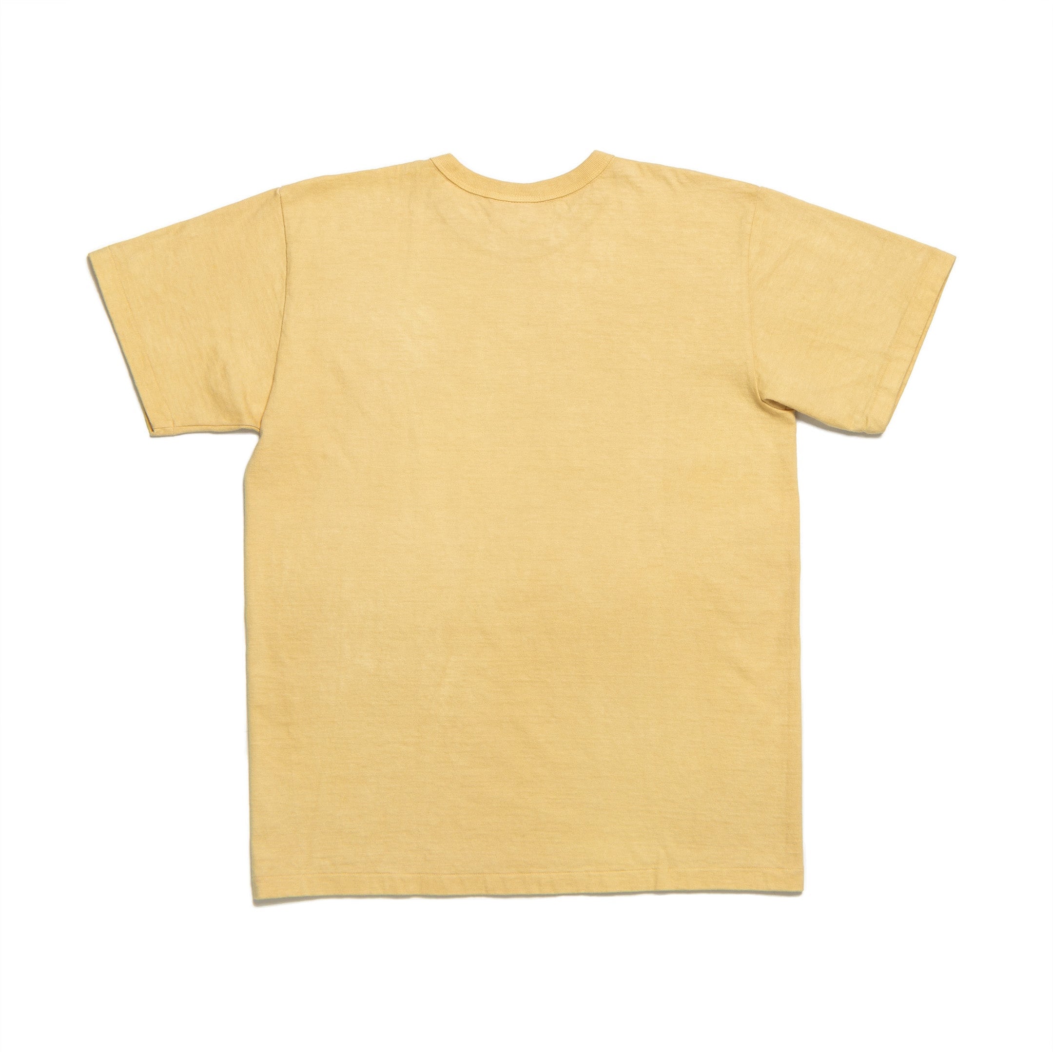 Allevol Heavy Duty Crew Neck T-shirt Hand Dyed Yellow-T-Shirt-Clutch Cafe