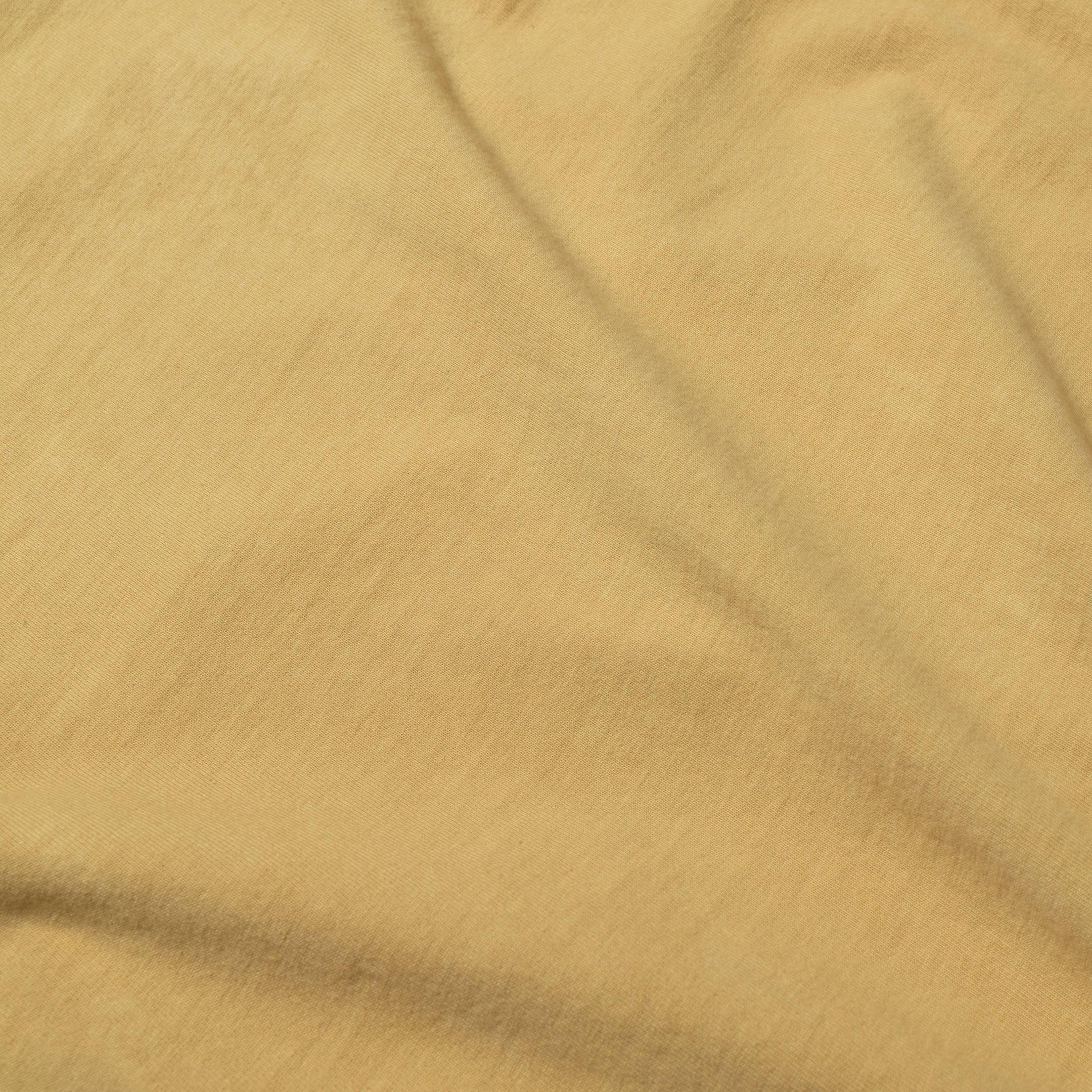 Allevol Heavy Duty Crew Neck T-shirt Hand Dyed Yellow-T-Shirt-Clutch Cafe