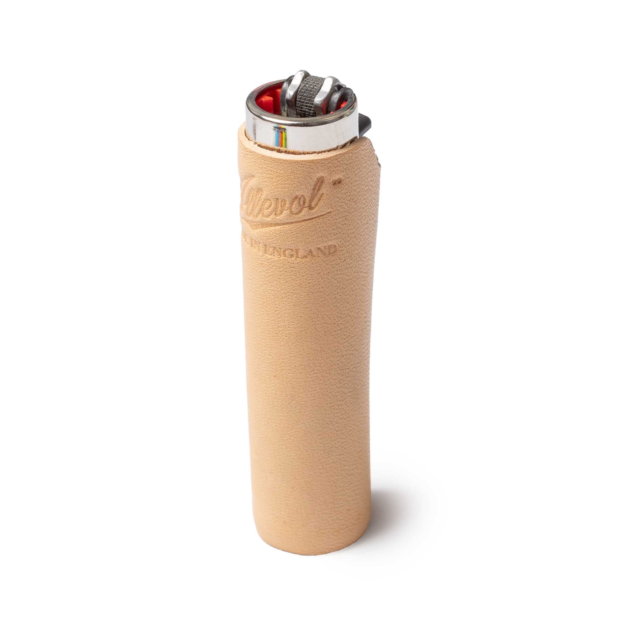Allevol Leather Lighter Holder Natural-Lighter Holder-Clutch Cafe