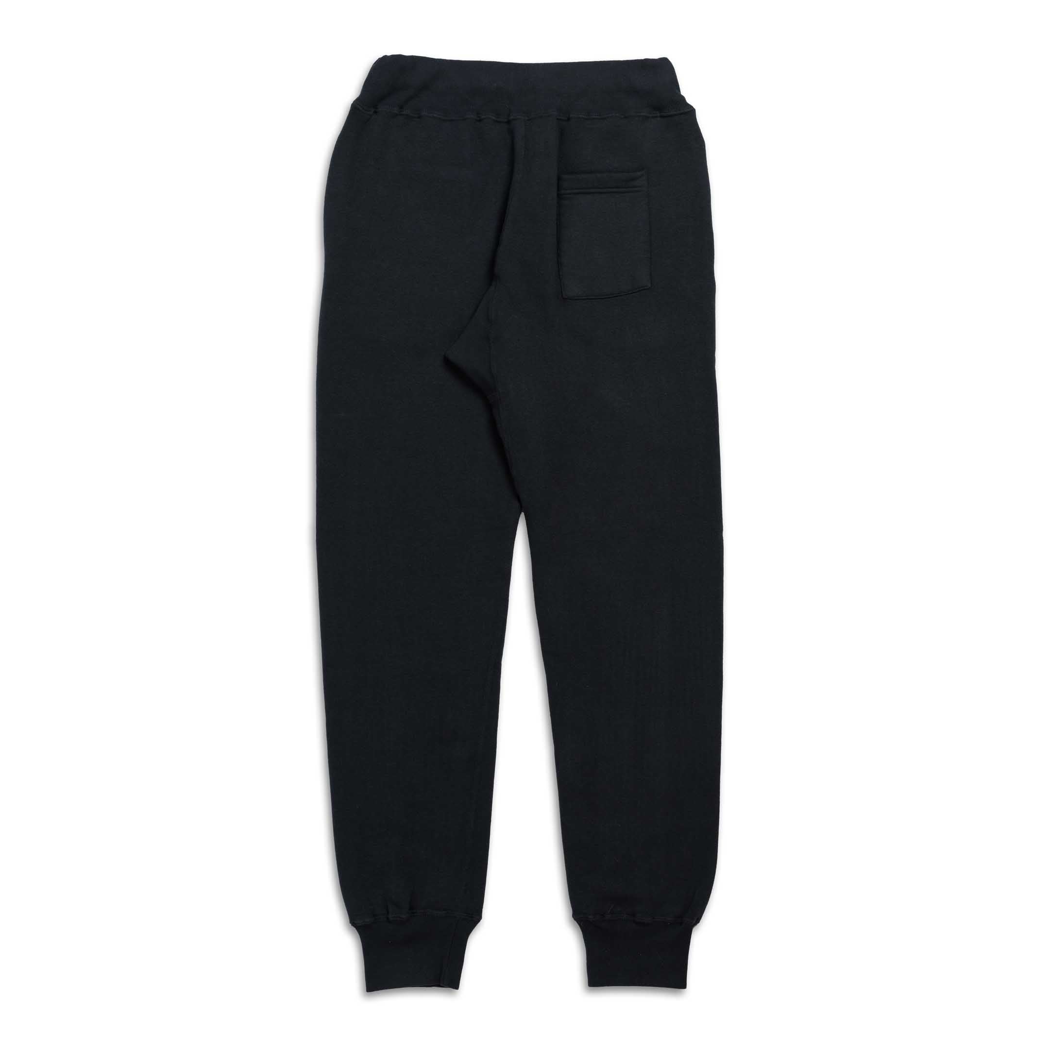 Allevol Loopwheel Easy Sweatpants Black-Sweatpants-Clutch Cafe