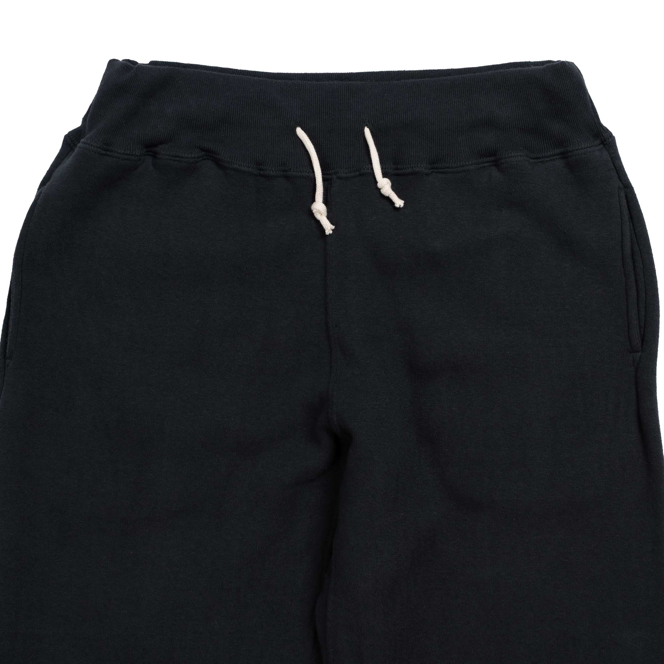 Allevol Loopwheel Easy Sweatpants Black-Sweatpants-Clutch Cafe