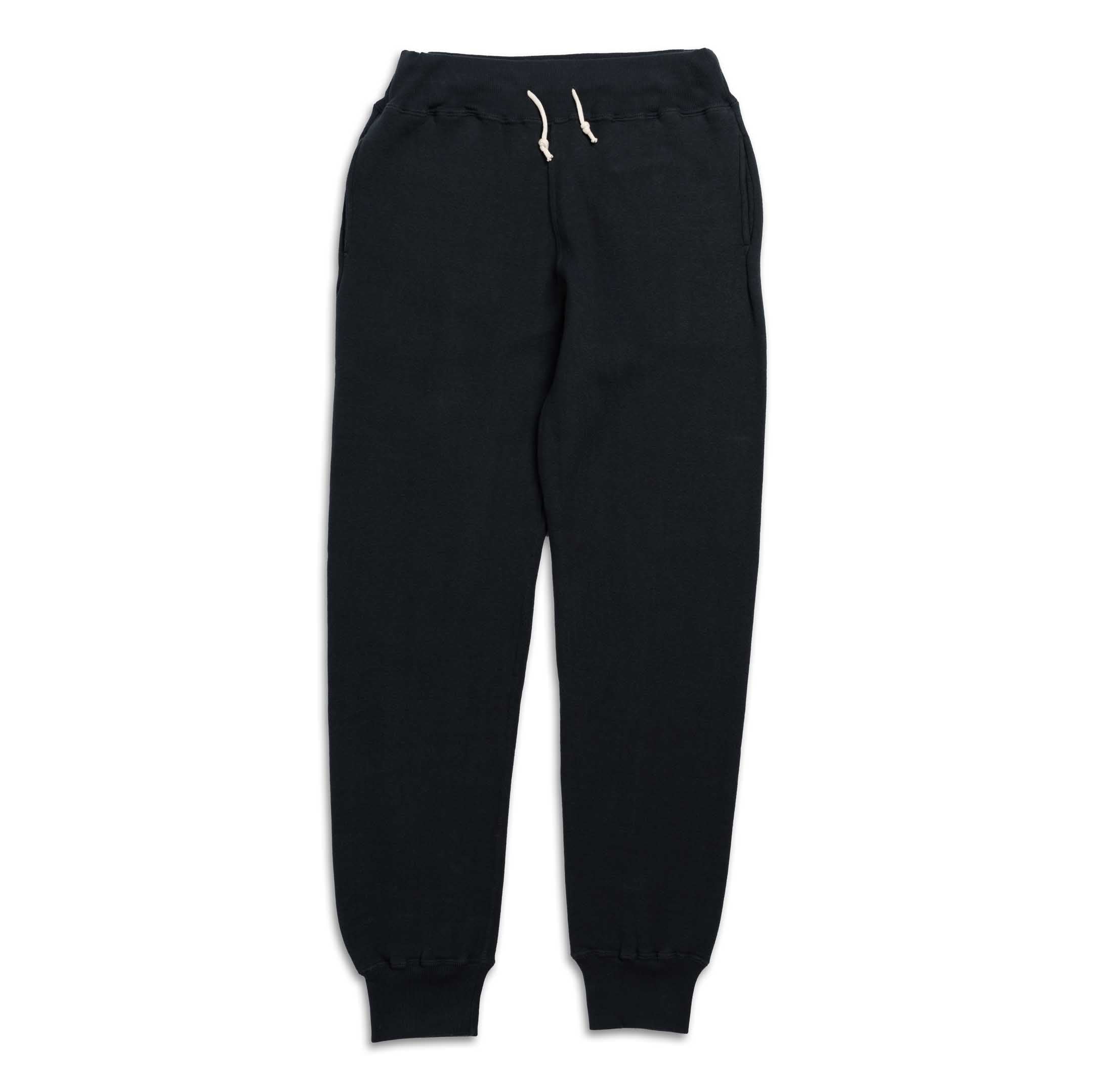Allevol Loopwheel Easy Sweatpants Black-Sweatpants-Clutch Cafe