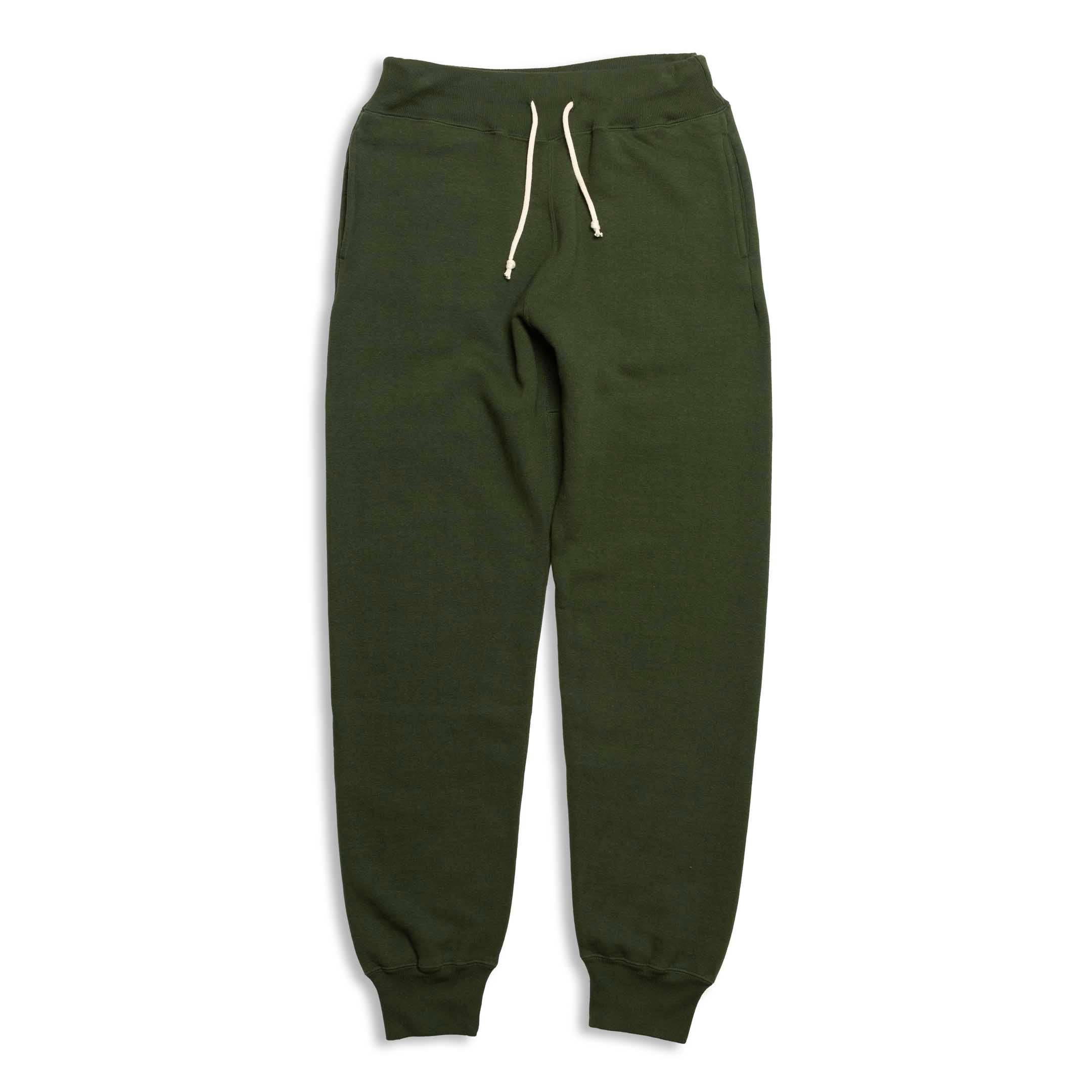 Allevol Loopwheel Easy Sweatpants Green-Sweatpants-Clutch Cafe
