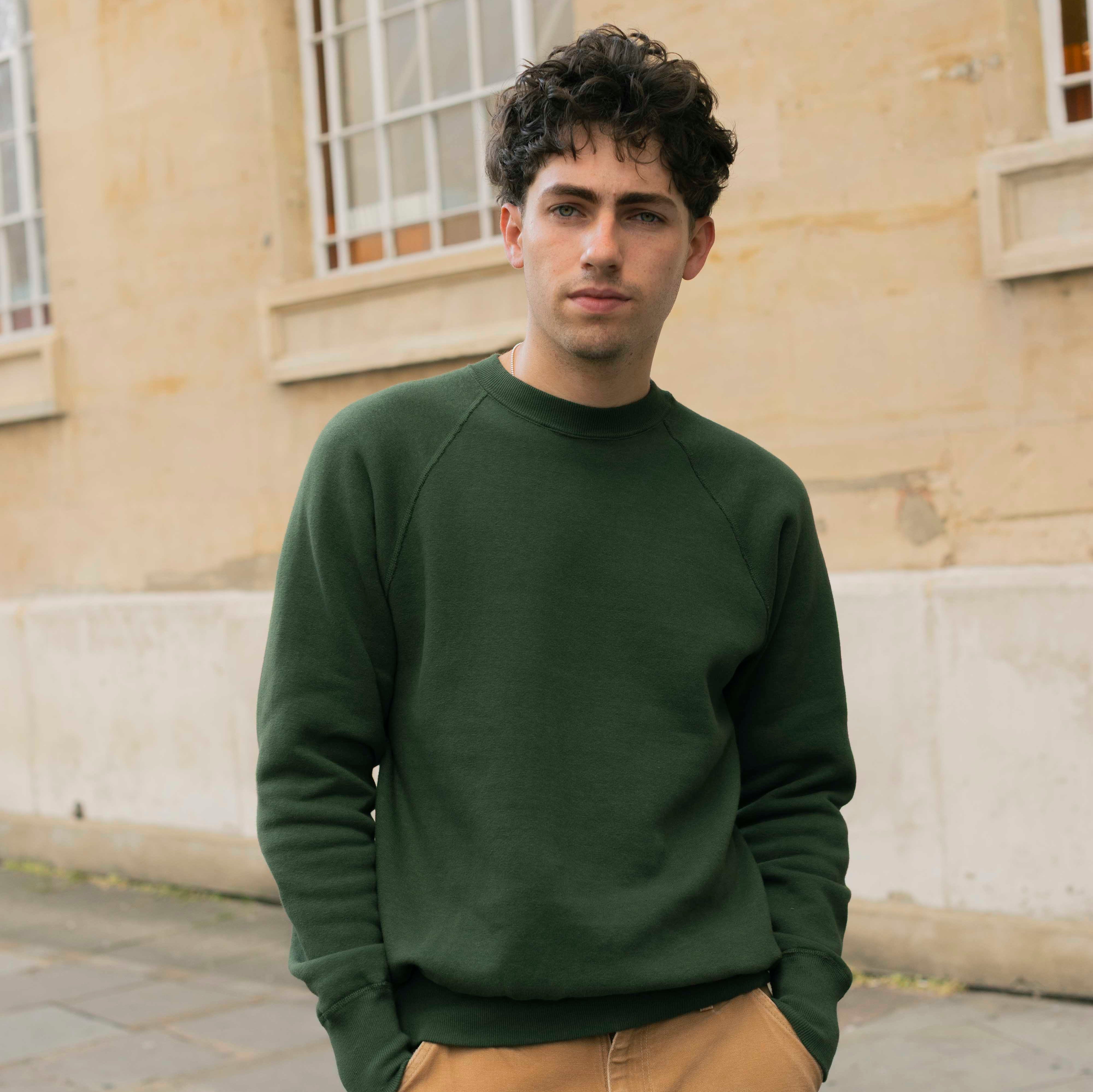 Allevol Loopwheel Easy Sweatshirt Green-Sweatshirt-Clutch Cafe