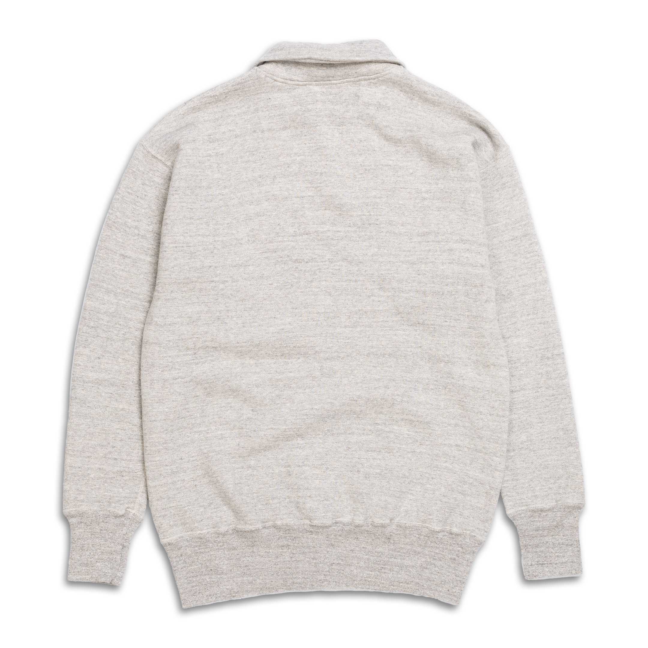 Allevol Loopwheel Quarter Zip Sweatshirt Grey-Sweatshirt-Clutch Cafe