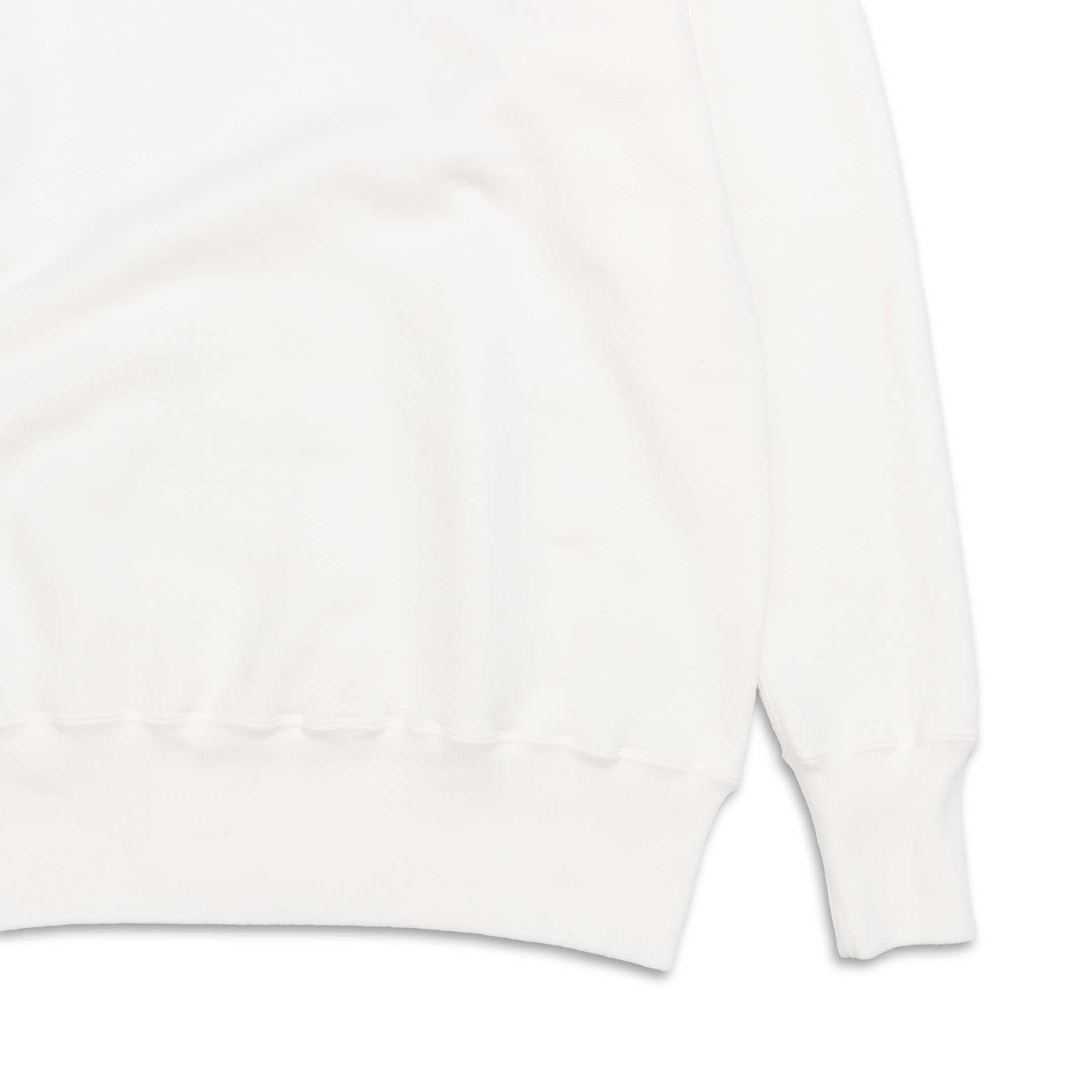 Allevol Loopwheel Quarter Zip Sweatshirt White-Sweatshirt-Clutch Cafe