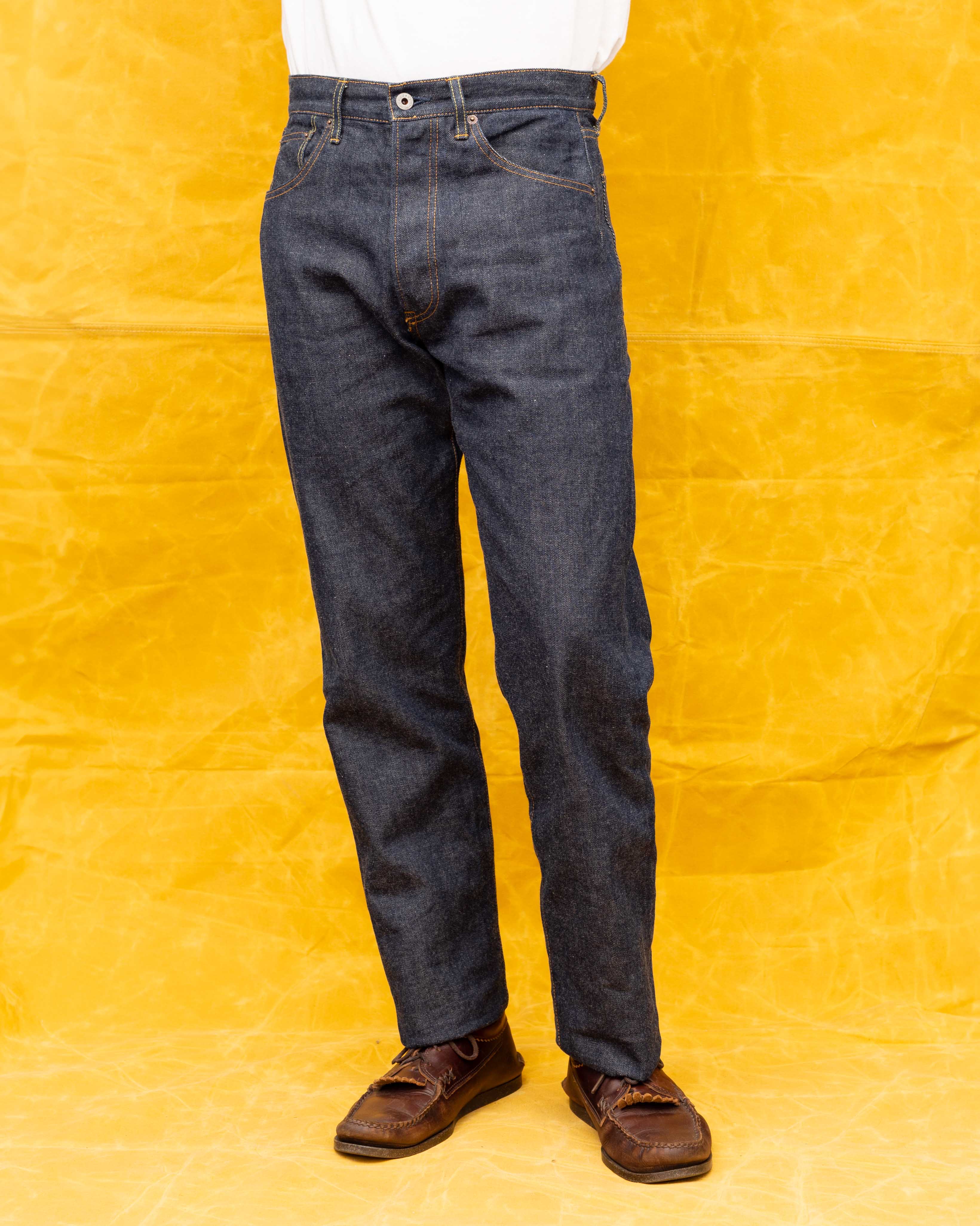 Allevol 'Roku Roku' 66 Denim Jean White-Jean-Clutch Cafe-selvage denim-selfedge denim