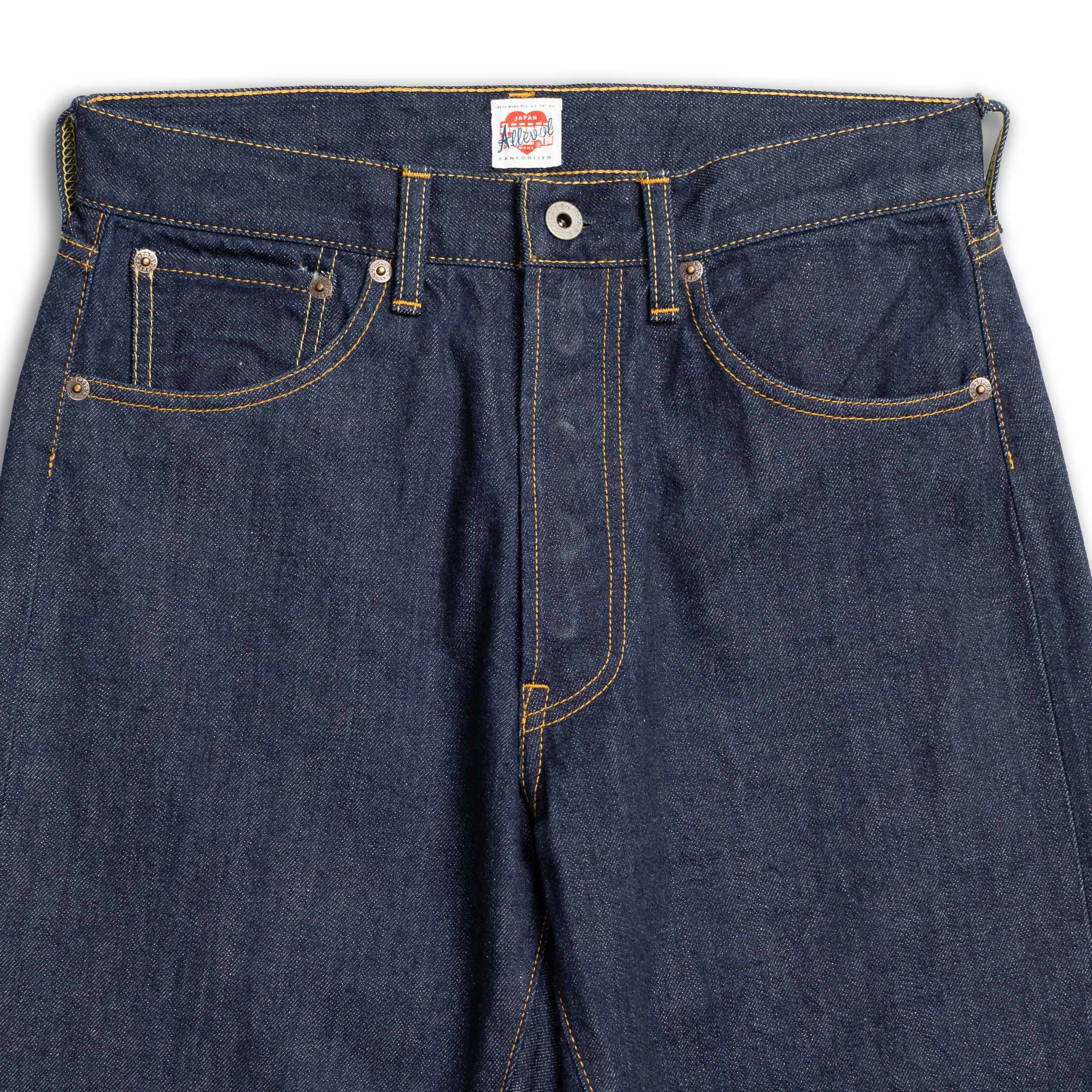 Allevol 'Roku Roku' 66 Denim Jean Natural Indigo-Jean-Clutch Cafe-selvage denim-selfedge denim