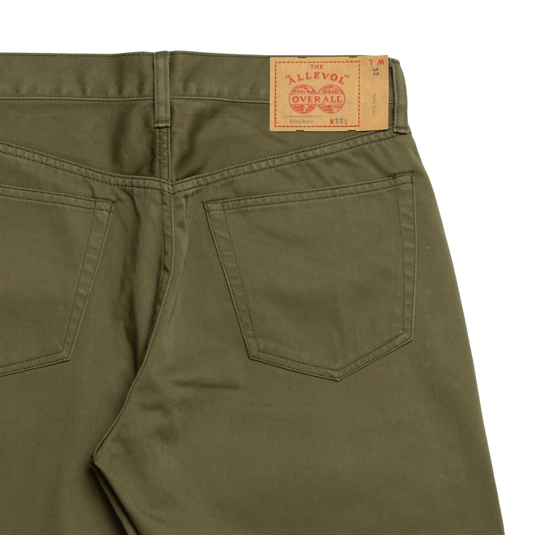 Allevol 'Roku Roku' 66 satin Green-Jean-Clutch Cafe