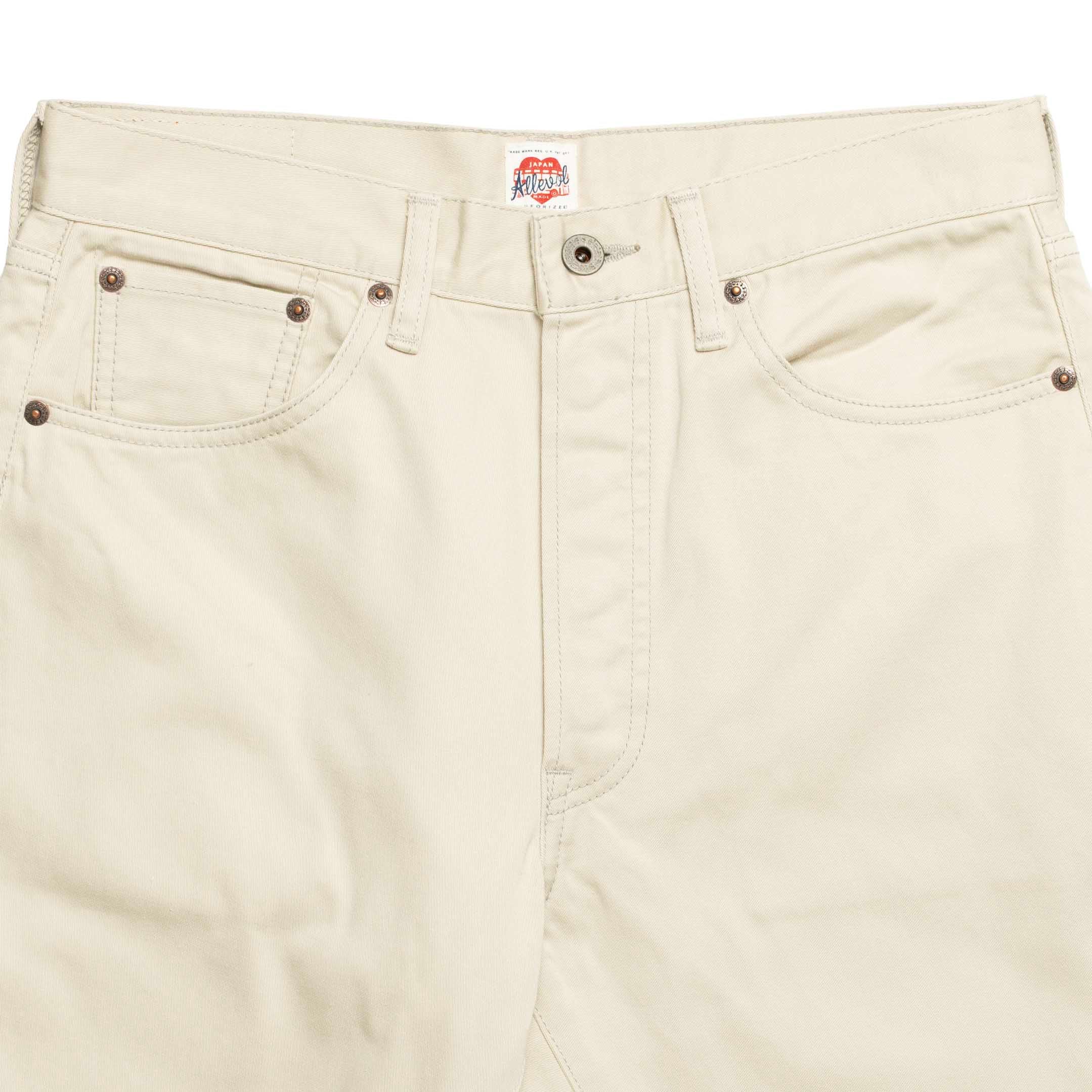 Allevol 'Roku Roku' 66 satin Ivory-Jean-Clutch Cafe