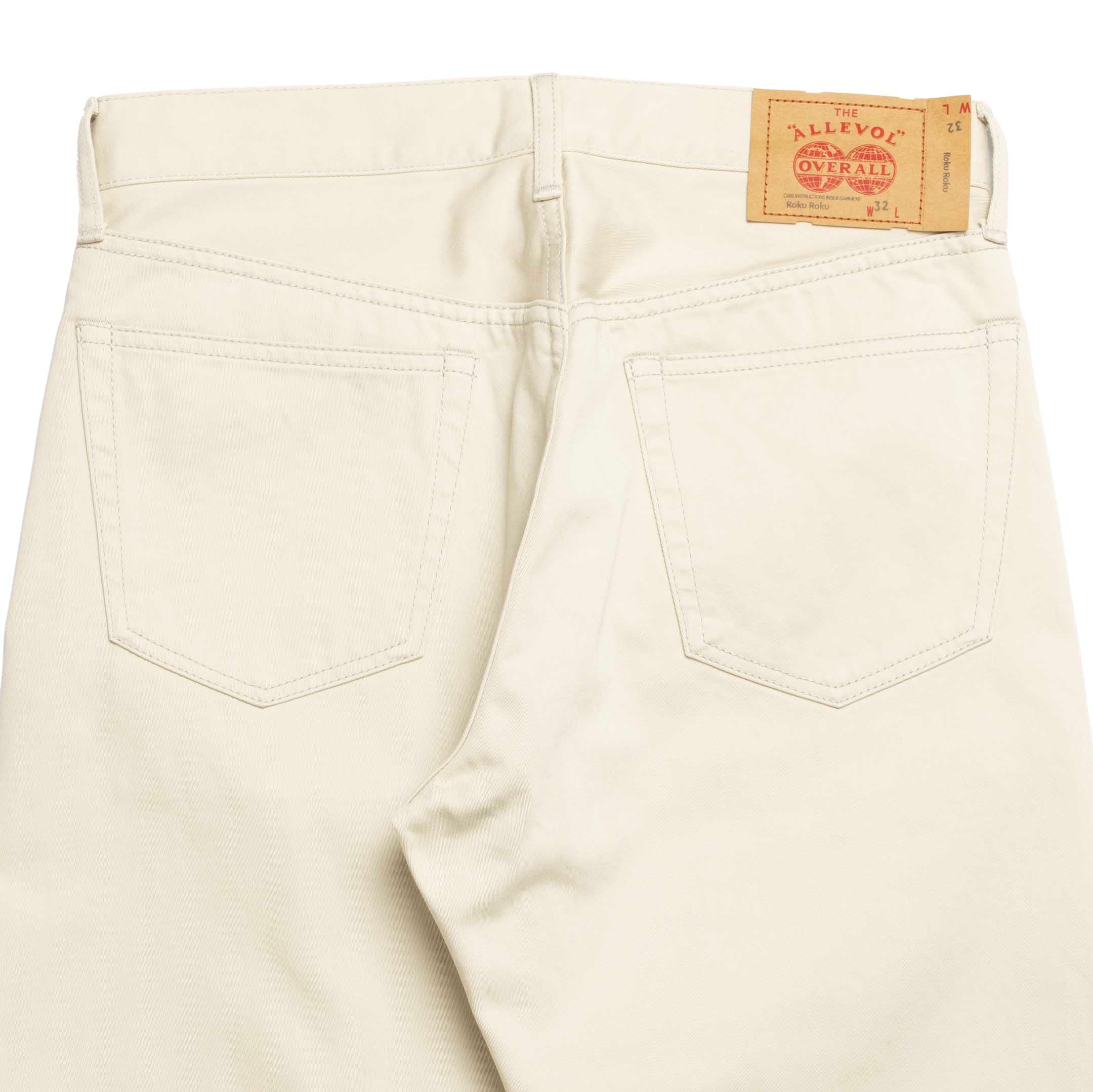 Allevol 'Roku Roku' 66 satin Ivory-Jean-Clutch Cafe