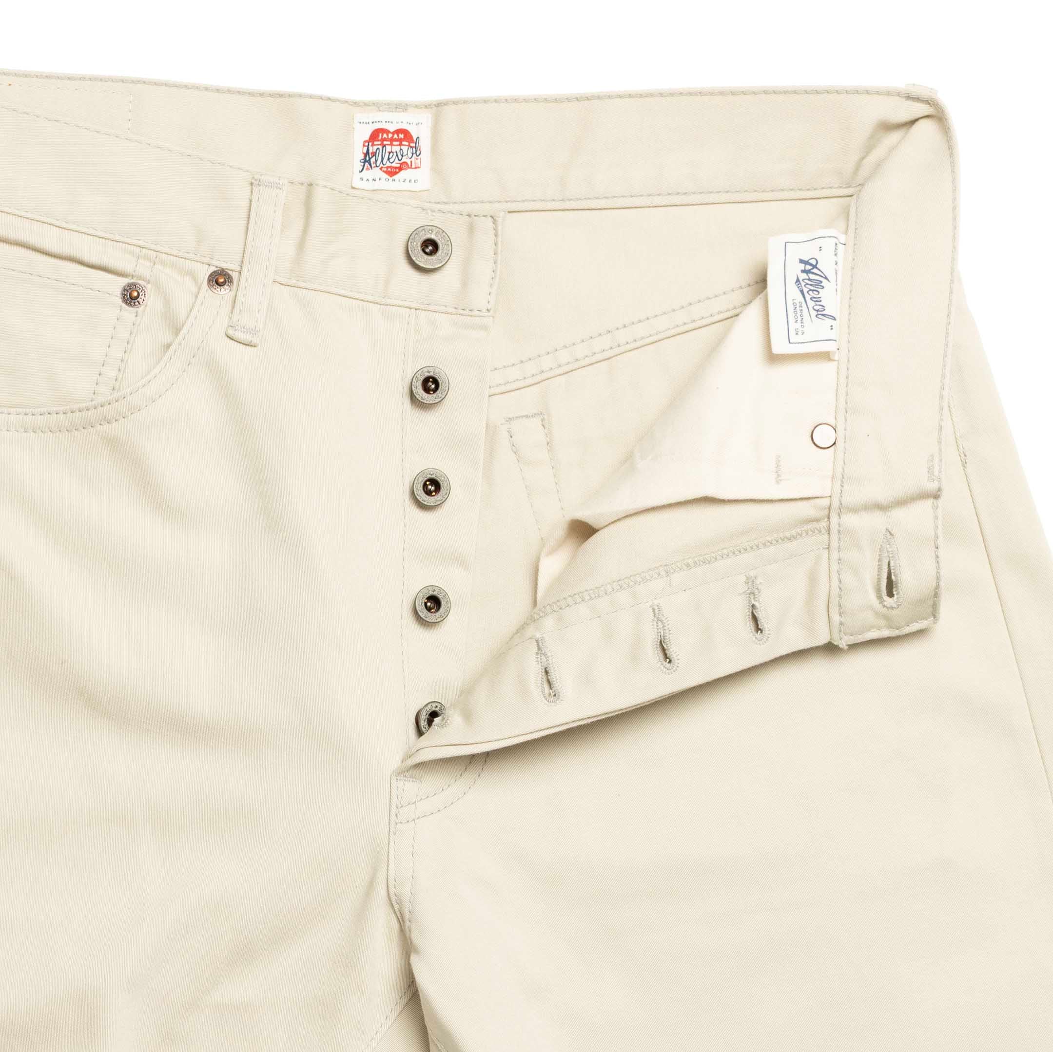 Allevol 'Roku Roku' 66 satin Ivory-Jean-Clutch Cafe