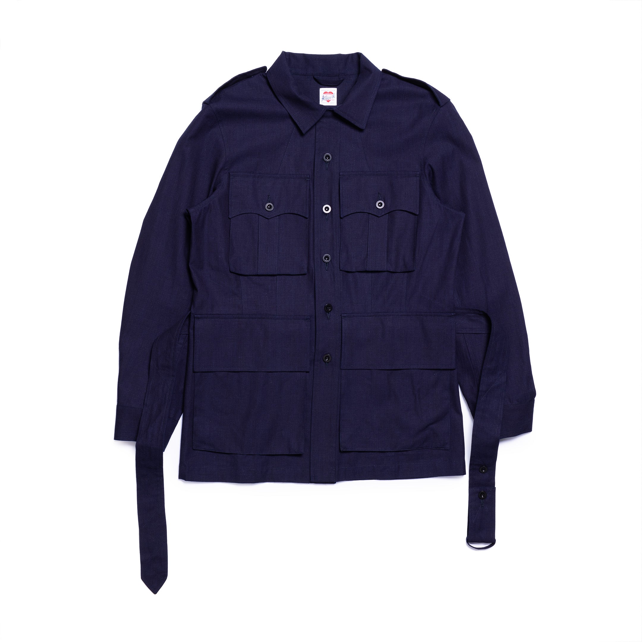 Allevol Safari Jacket Indigo-Jacket-Clutch Cafe