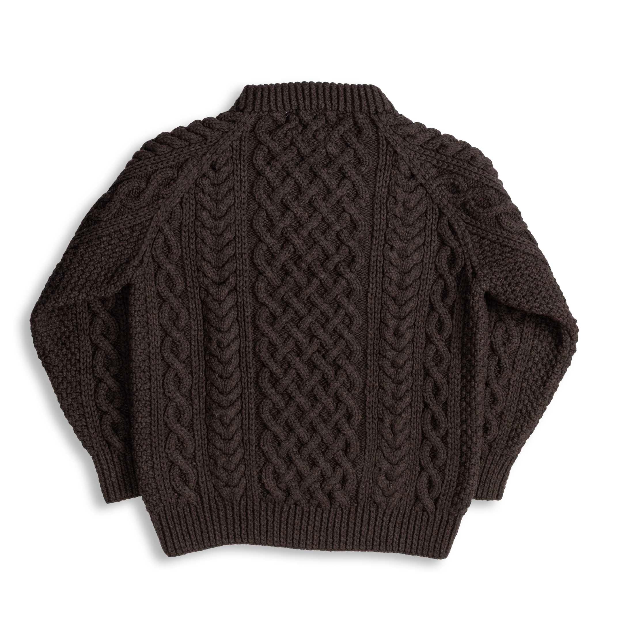 Allevol x Inverallan 1A Country Meetings Crew Neck Sweater Merino Lambswool Conker-Knitwear-Clutch Cafe