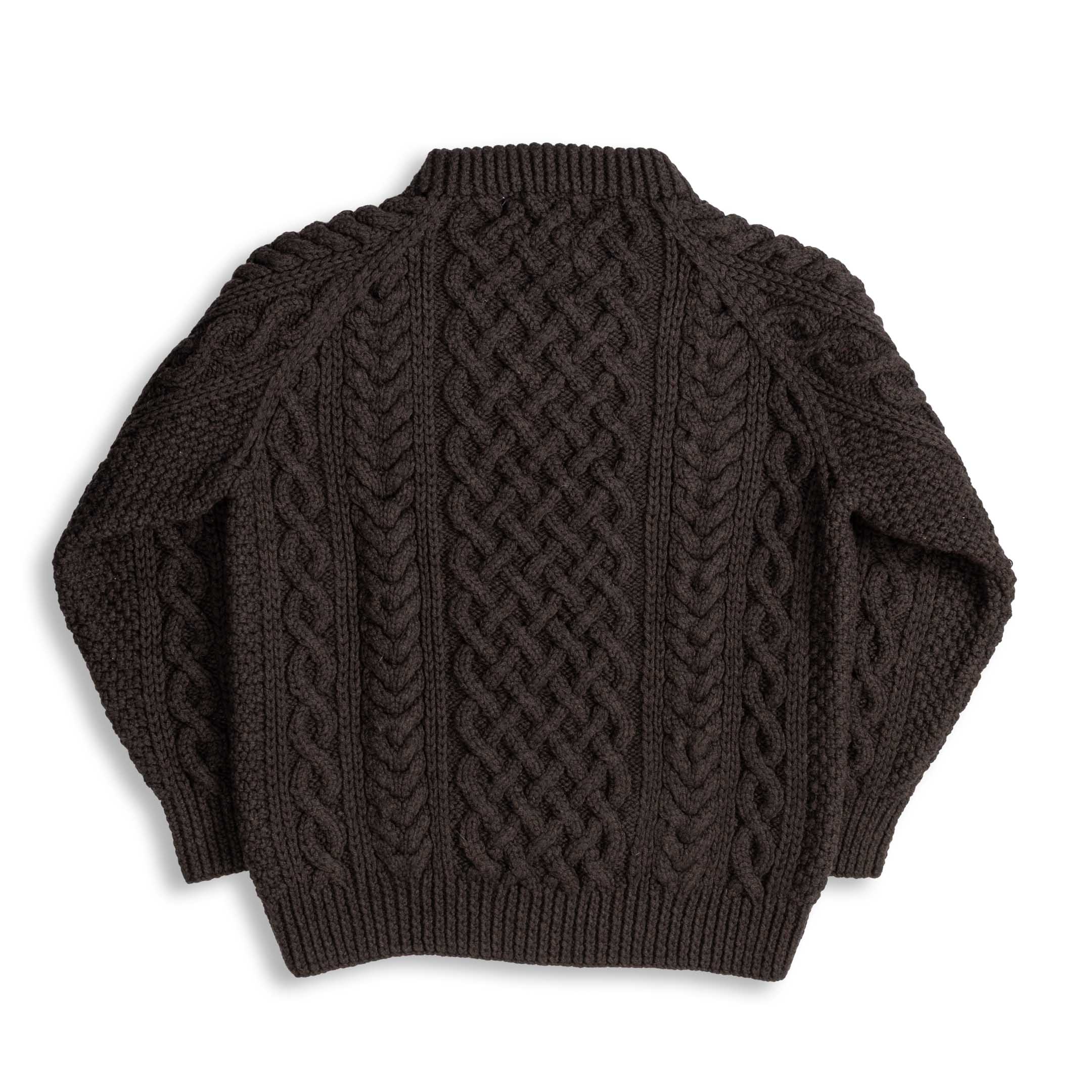 Allevol x Inverallan 1A Country Meetings Crew Neck Sweater Merino Lambswool Conker-Knitwear-Clutch Cafe