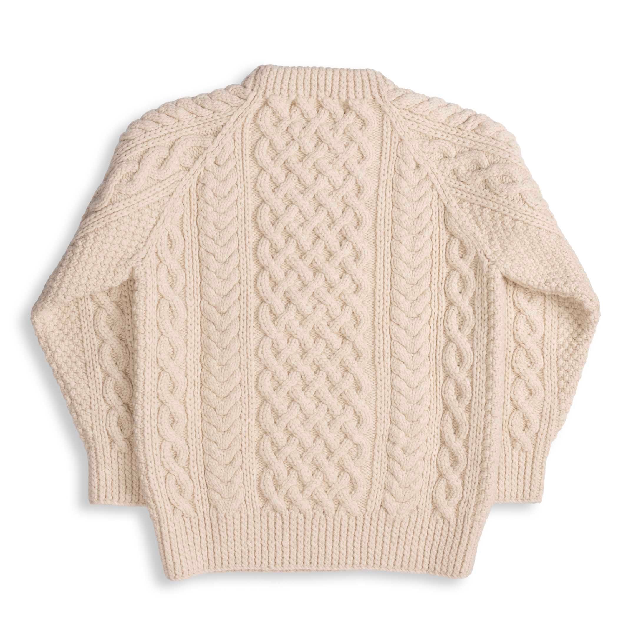 Allevol x Inverallan 1A Country Meetings Crew Neck Sweater Merino Lambswool Linen 280-Knitwear-Clutch Cafe