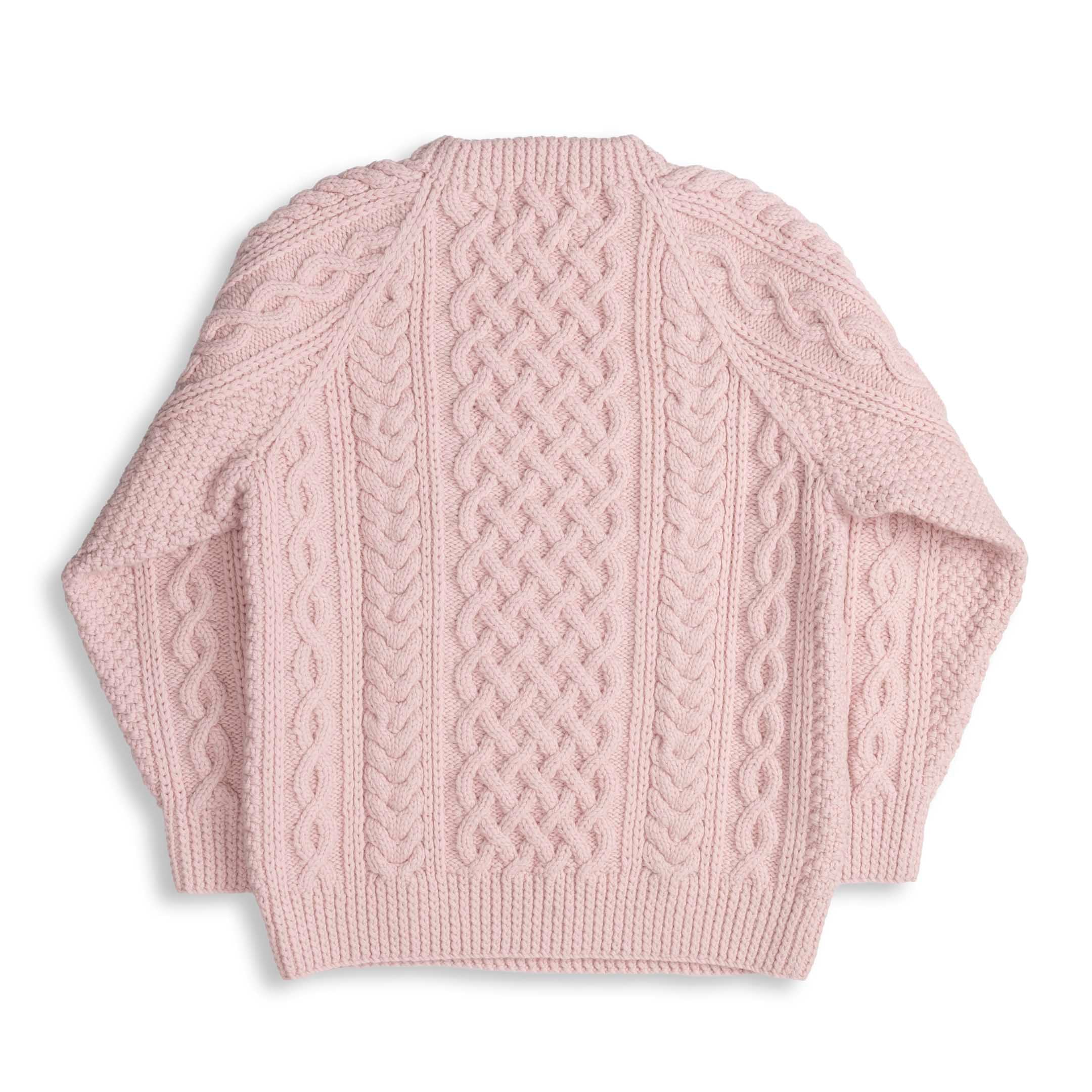 Allevol x Inverallan 1A Country Meetings Crew Neck Sweater Merino Lambswool Pink Gin 333-Knitwear-Clutch Cafe
