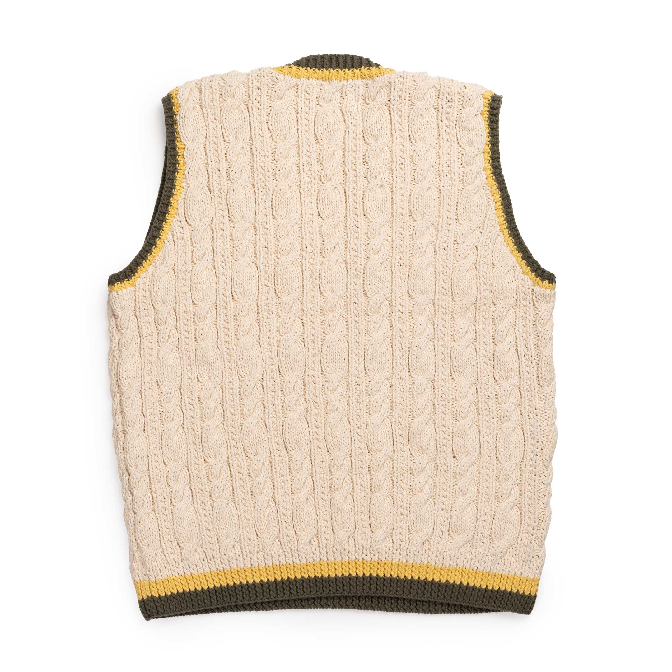 Allevol x Inverallan 35E Cricket Slipover Ecru-Knitwear-Clutch Cafe