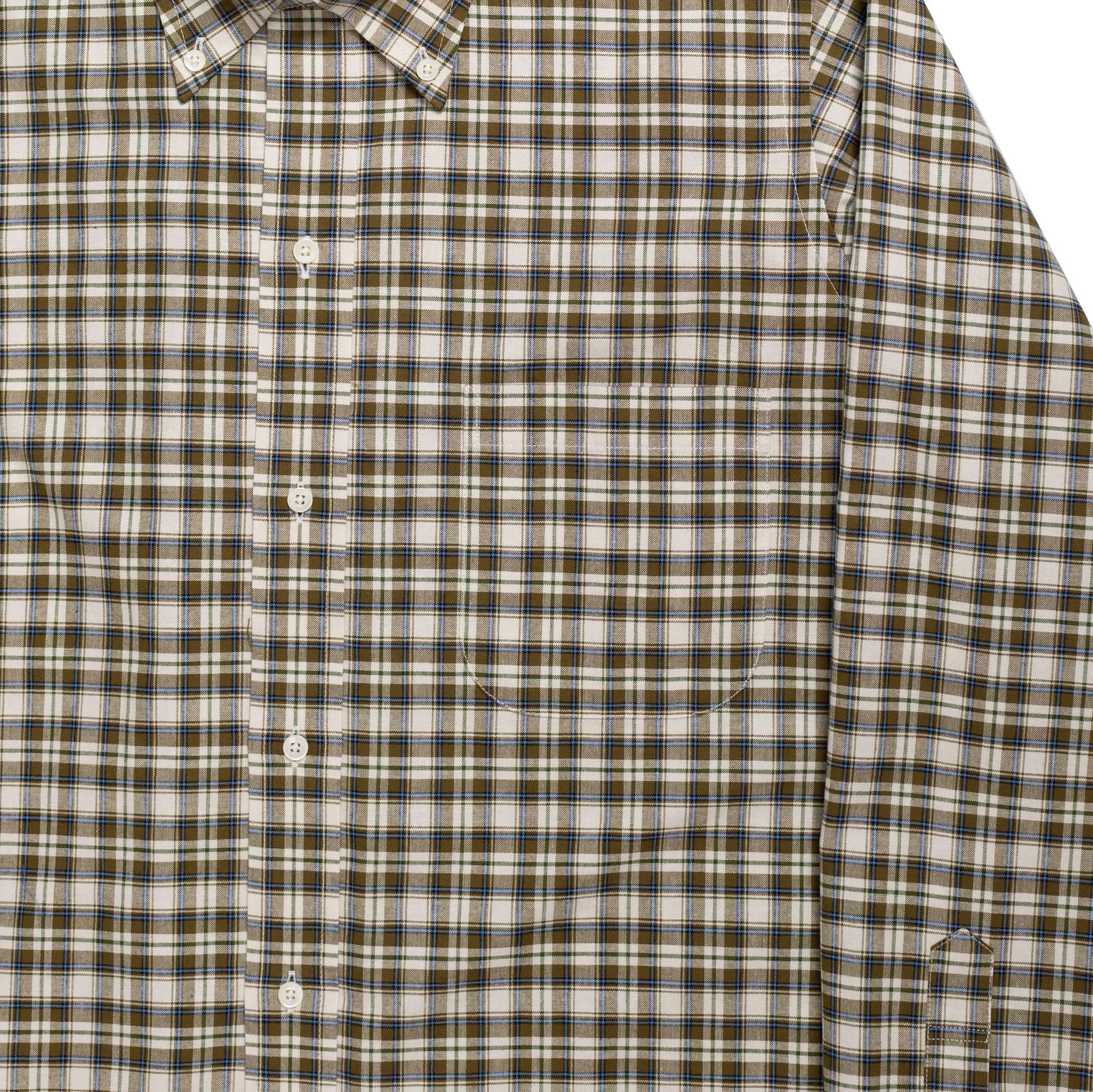 Anatomica BD Shirt BB Plaid Olive-Shirt-Clutch Cafe