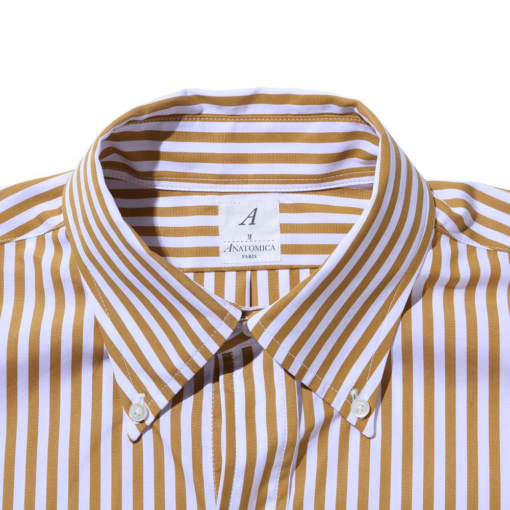 Anatomica BD Shirt Bengal Stripe Sand-Shirt-Clutch Cafe