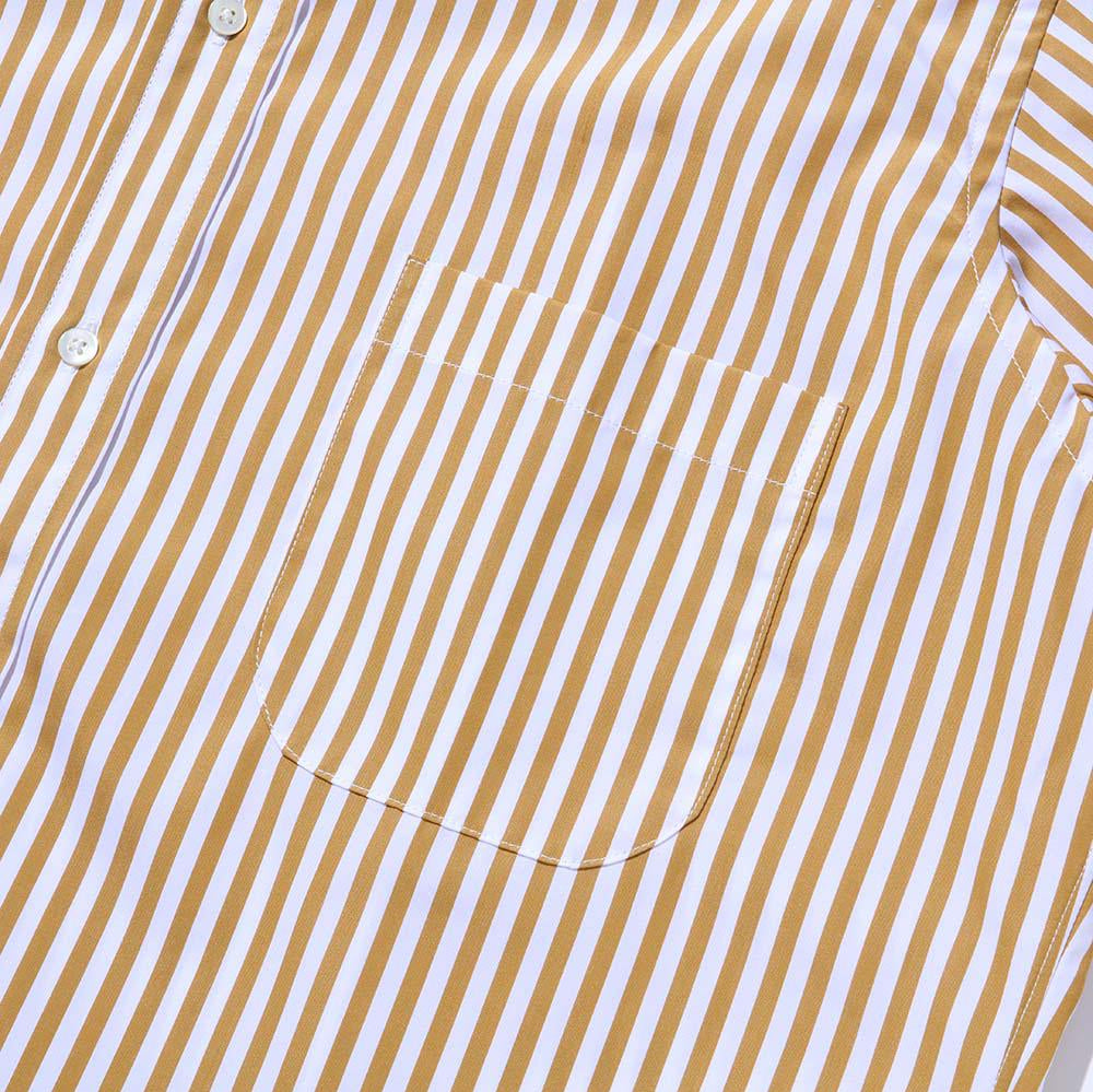 Anatomica BD Shirt Bengal Stripe Sand-Shirt-Clutch Cafe
